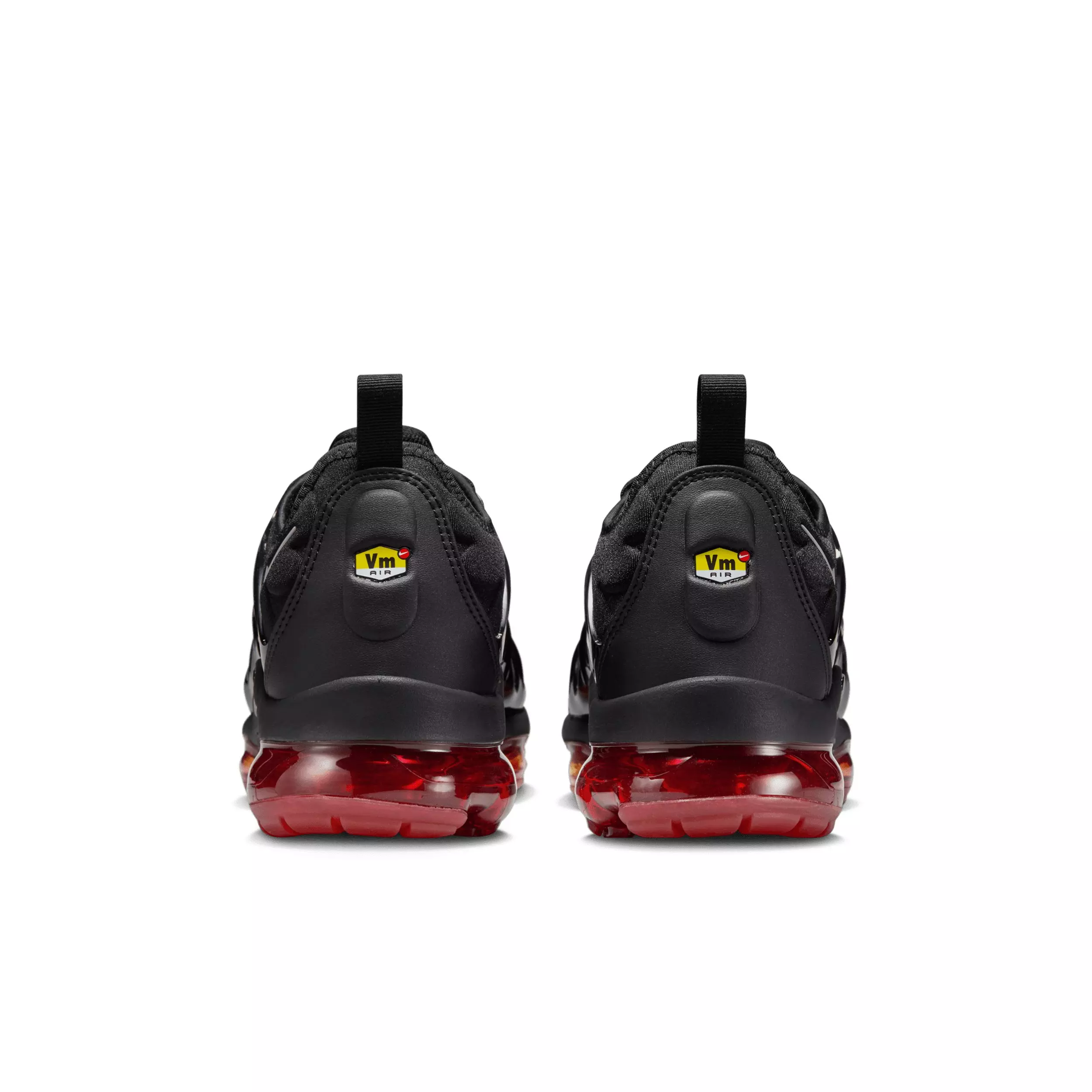 Nike Air VaporMax Plus "Black/Magma Orange/University Red/Light Smoke Grey" Men's Shoe - BLACK/ORANGE/RED/LT GREY
