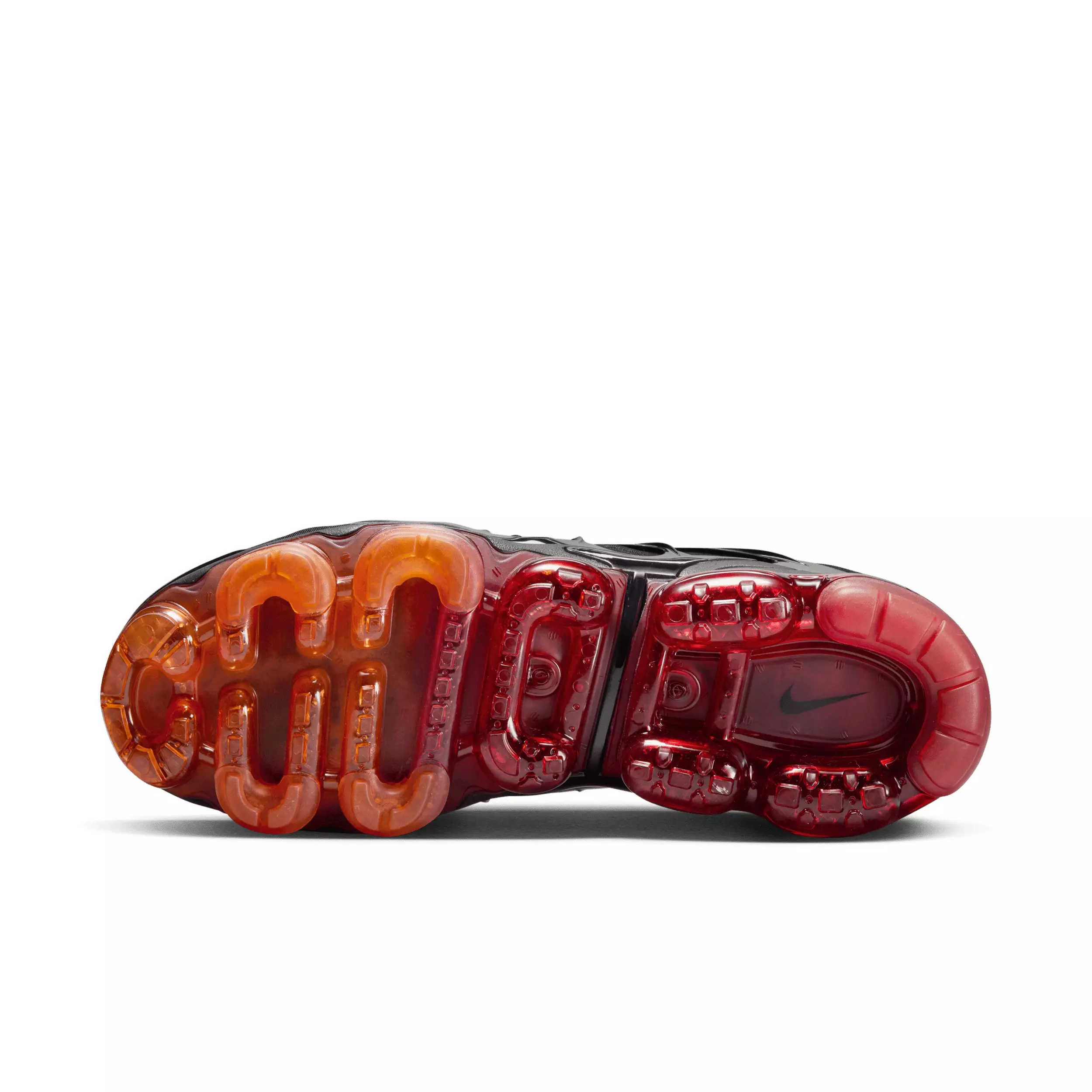 Nike Air VaporMax Plus "Black/Magma Orange/University Red/Light Smoke Grey" Men's Shoe - BLACK/ORANGE/RED/LT GREY