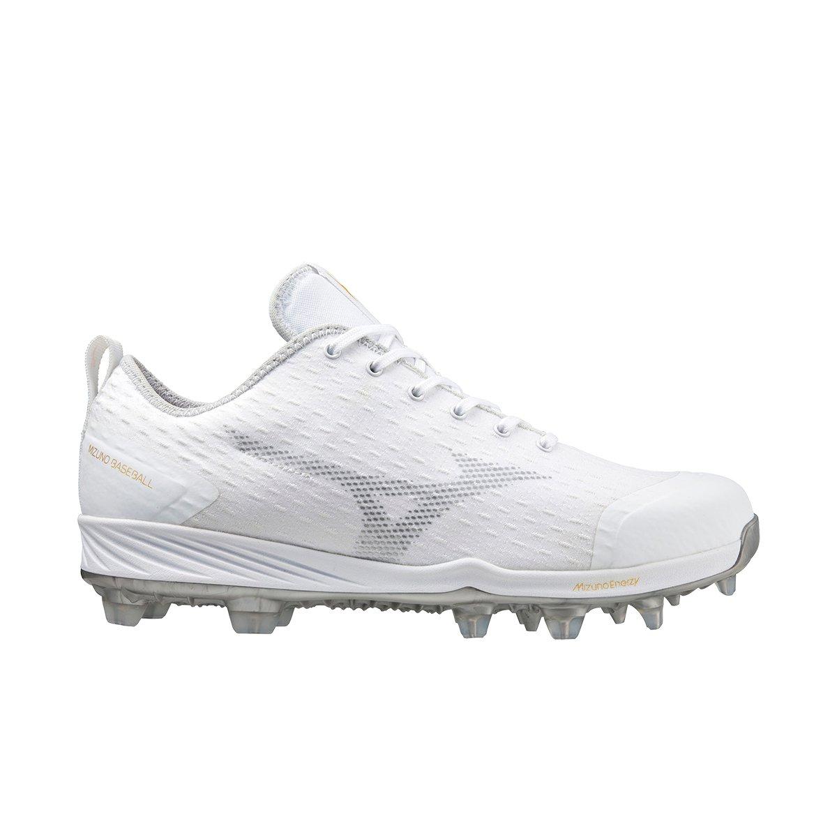 Mizuno Dominant 4 TPU "White" Men's Baseball Cleat - WHITE Thumbnail View 1