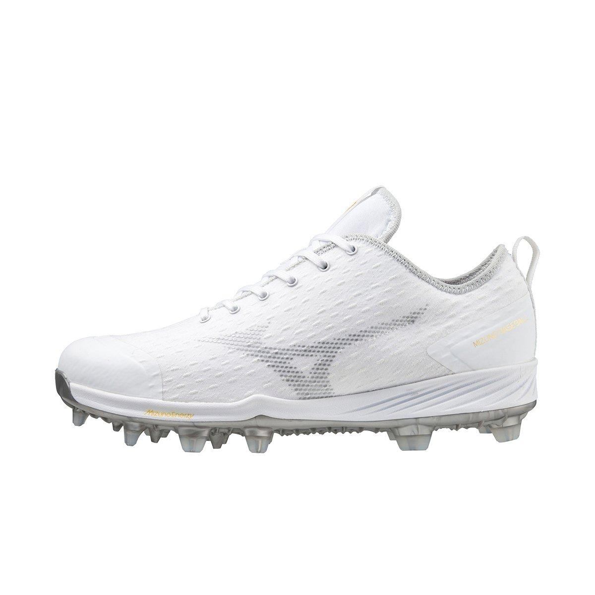 Mizuno Dominant 4 TPU "White" Men's Baseball Cleat - WHITE Thumbnail View 2