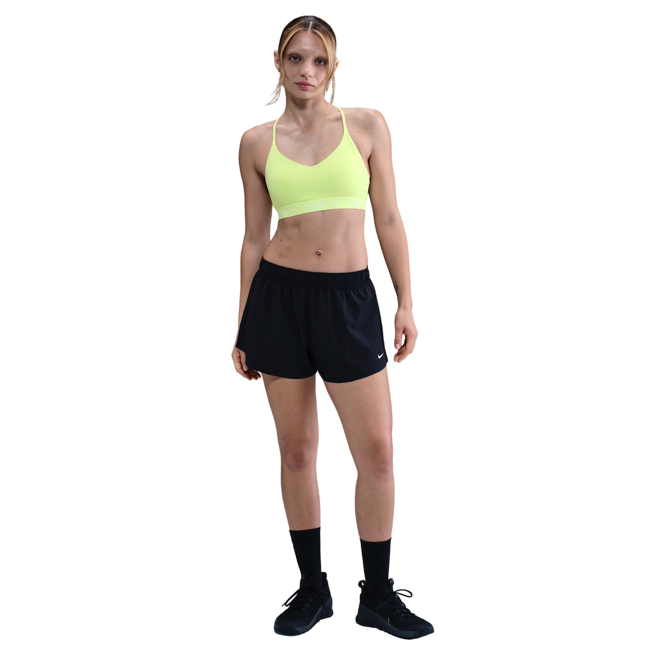 Nike Women's Indy Light Support Padded Adjustable Sports Bra - Yellow - YELLOW Thumbnail View 4