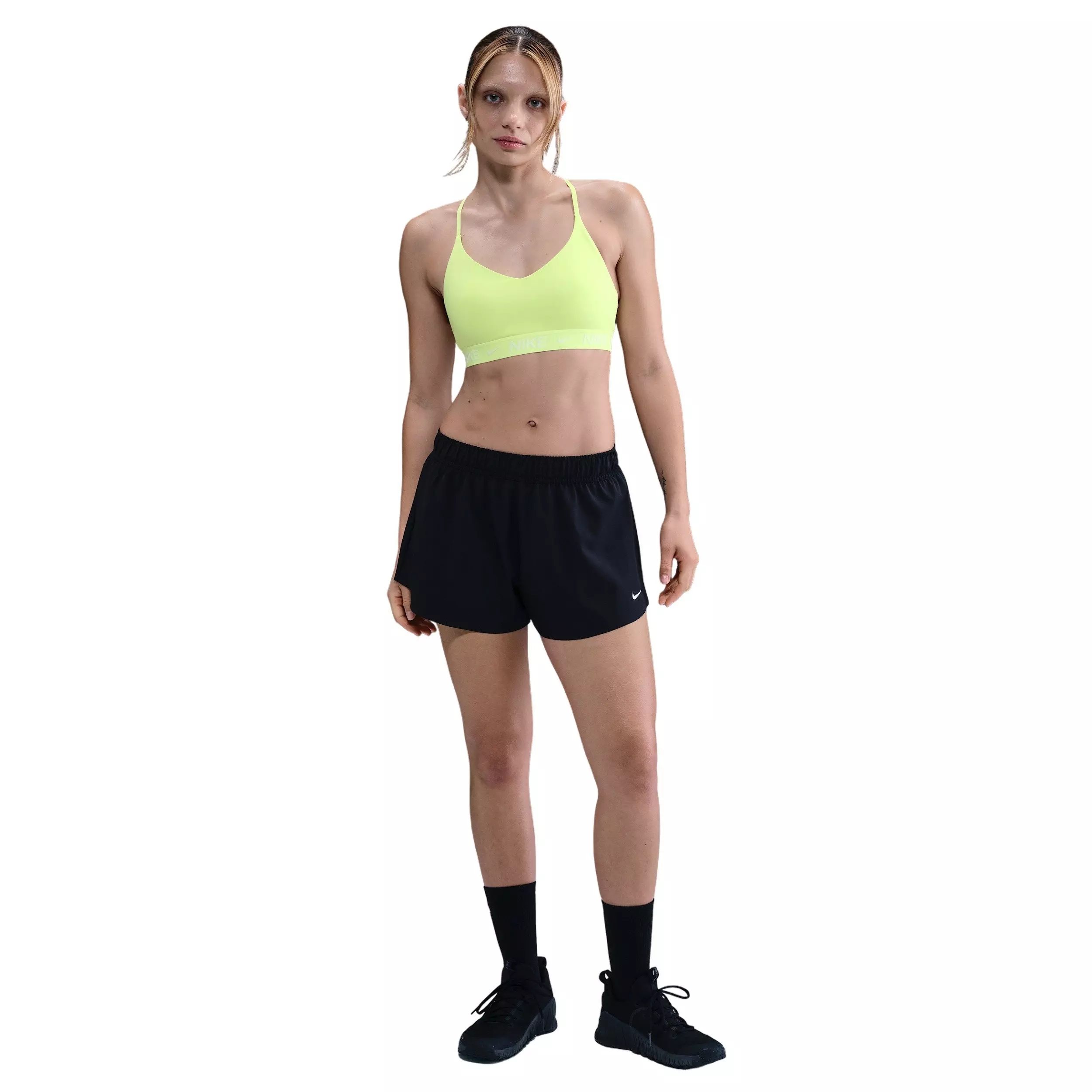 Nike Women's Indy Light Support Padded Adjustable Sports Bra - Yellow - YELLOW