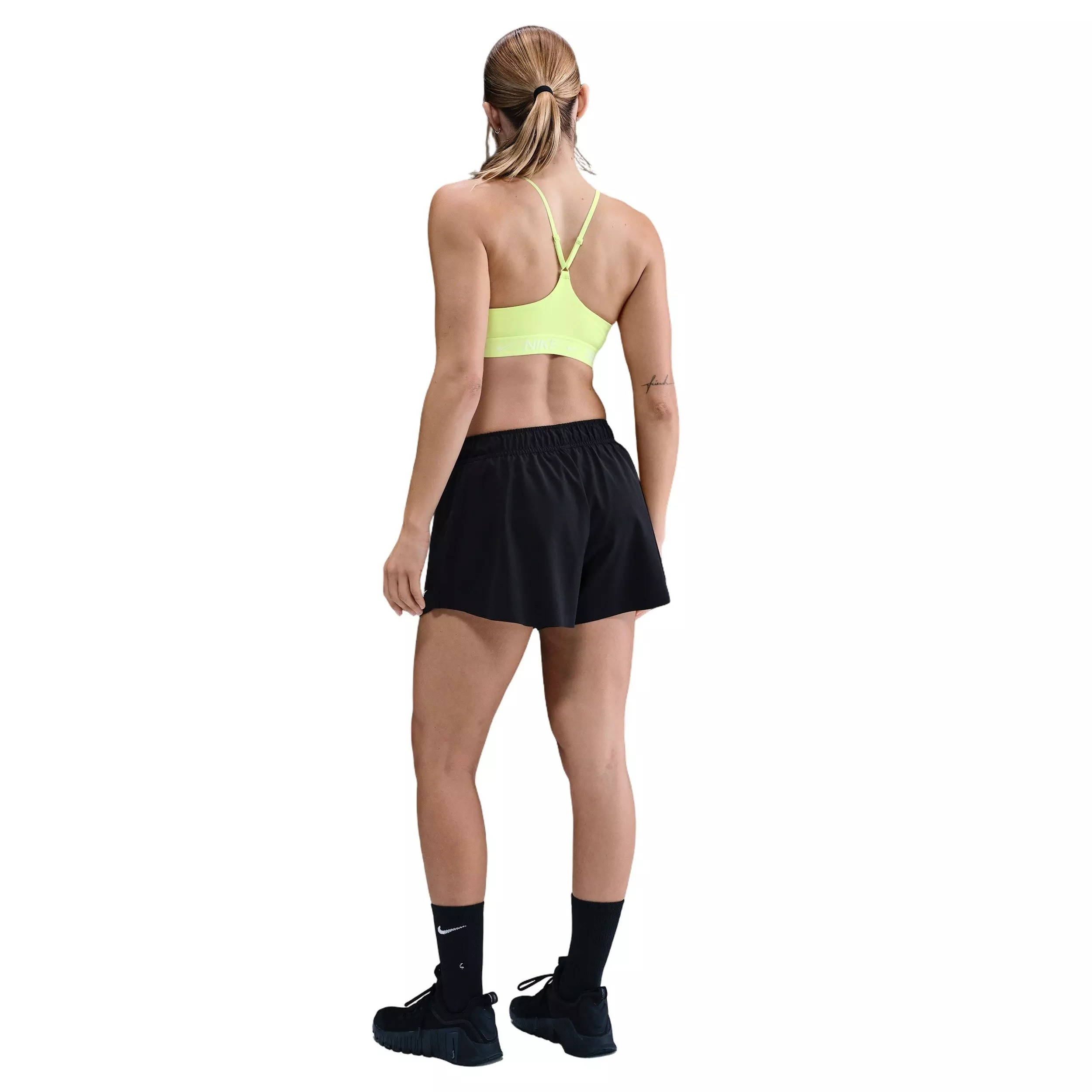 Nike Women's Indy Light Support Padded Adjustable Sports Bra -Yellow - YELLOW