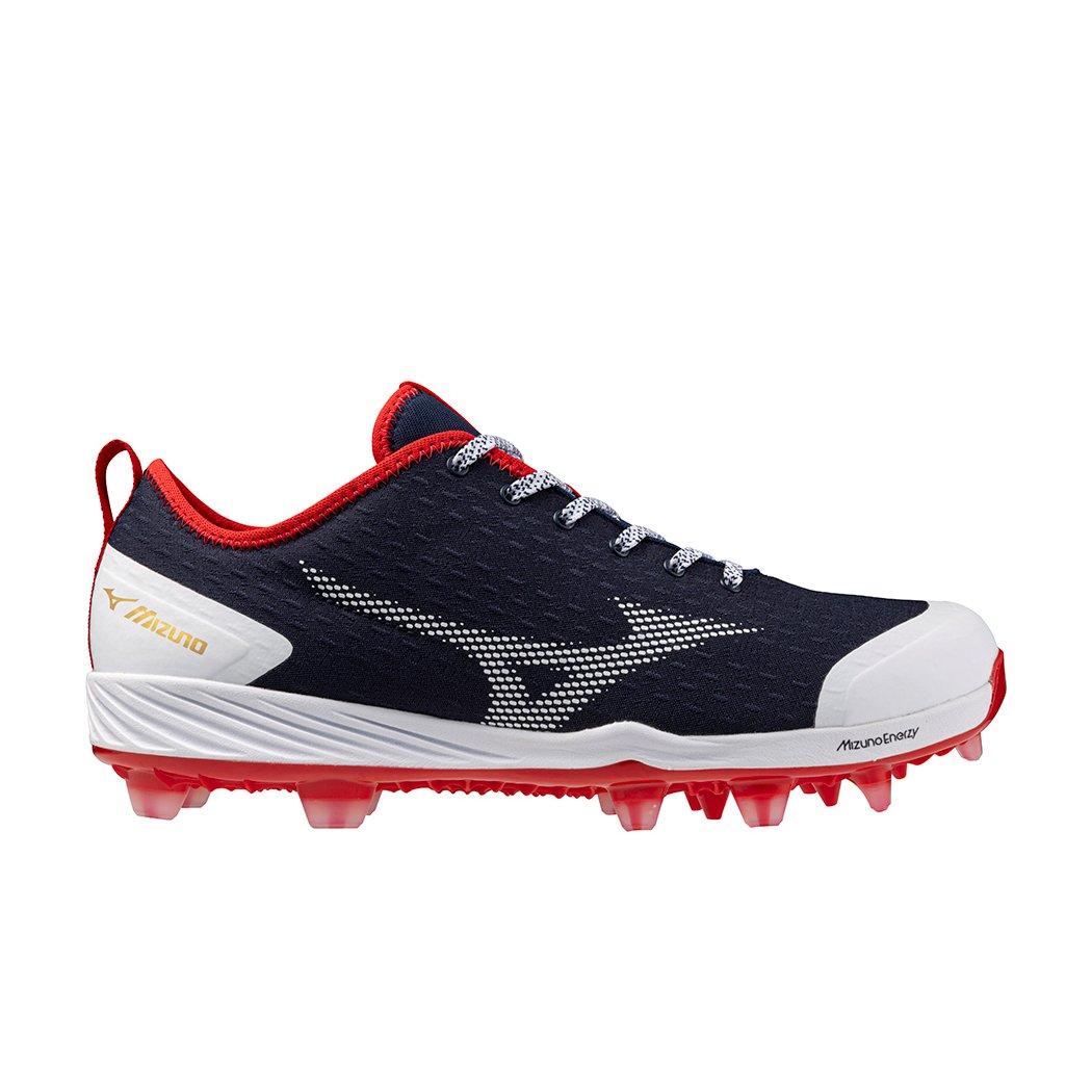 Mizuno Dominant 4 TPU "Navy/Red" Men's Baseball Cleat - NAVY/RED Thumbnail View 1