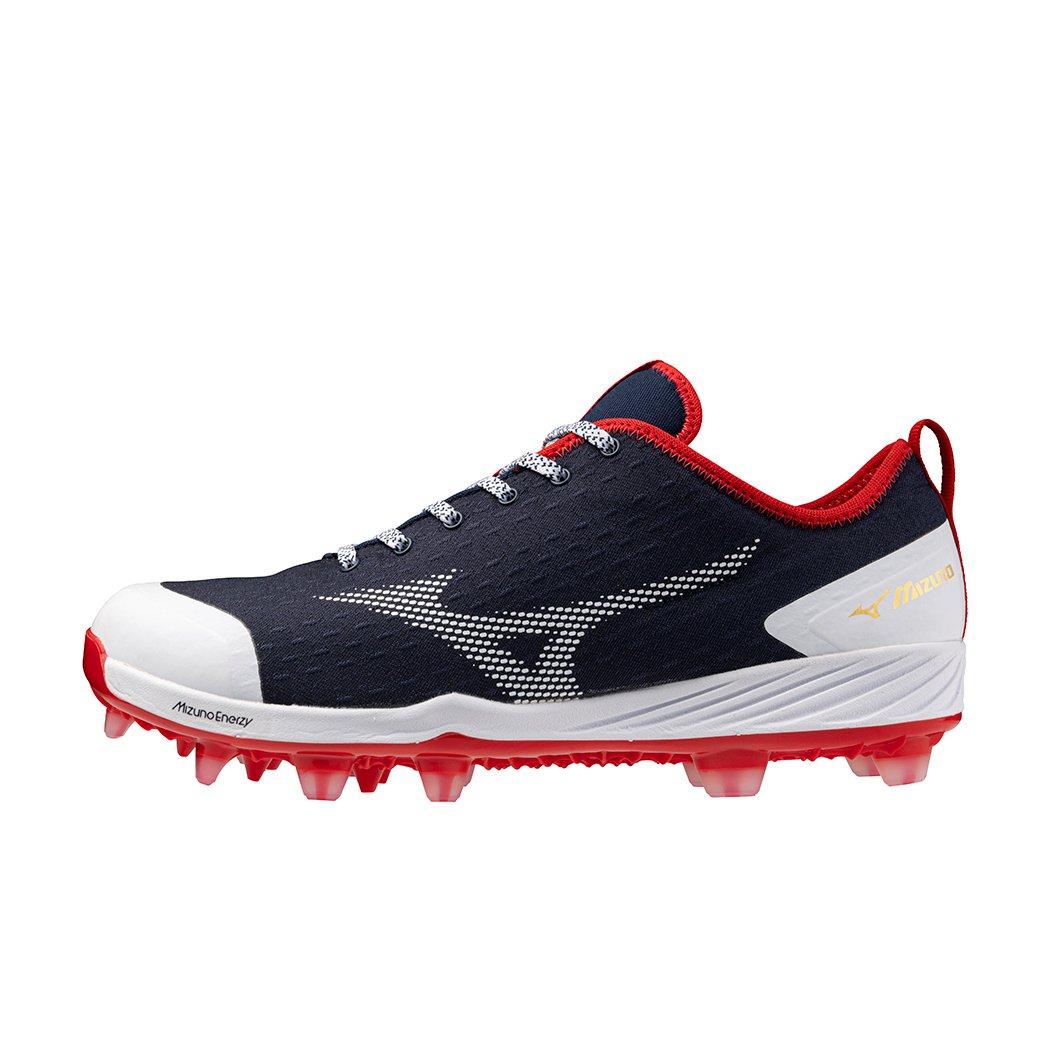 Mizuno Dominant 4 TPU "Navy/Red" Men's Baseball Cleat - NAVY/RED Thumbnail View 2