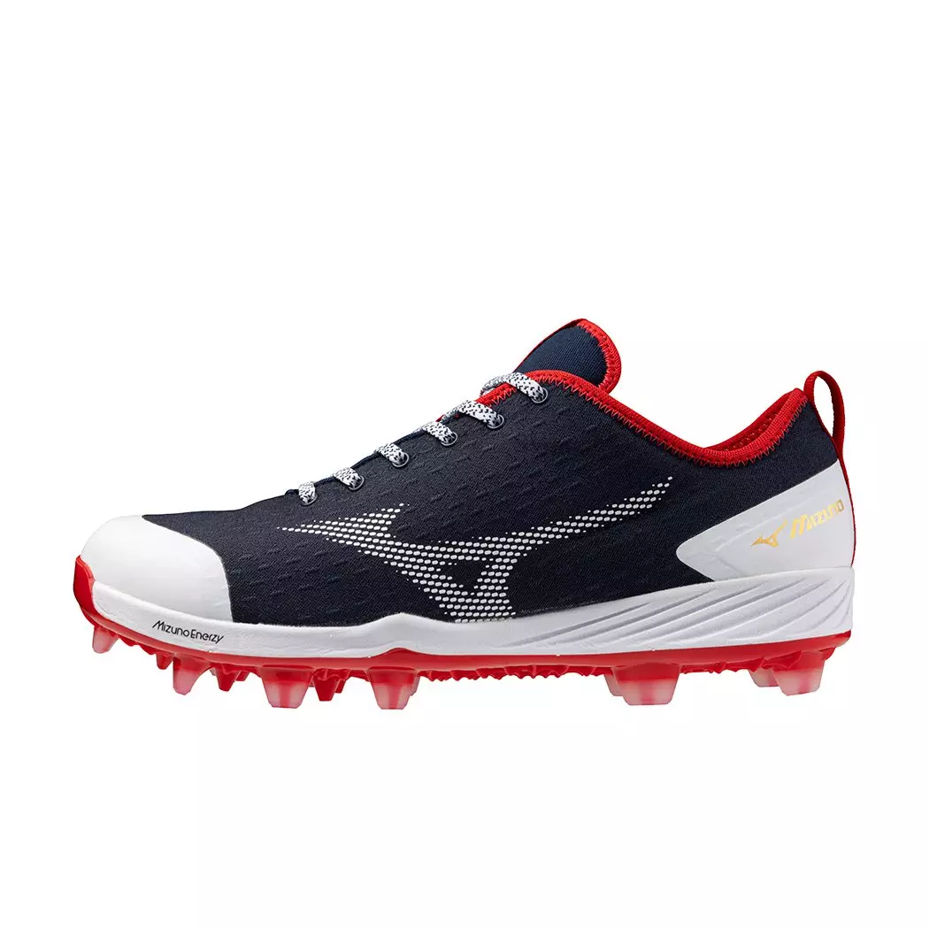 Mizuno Dominant 4 TPU "Navy/Red" Men's Baseball Cleat - NAVY/RED