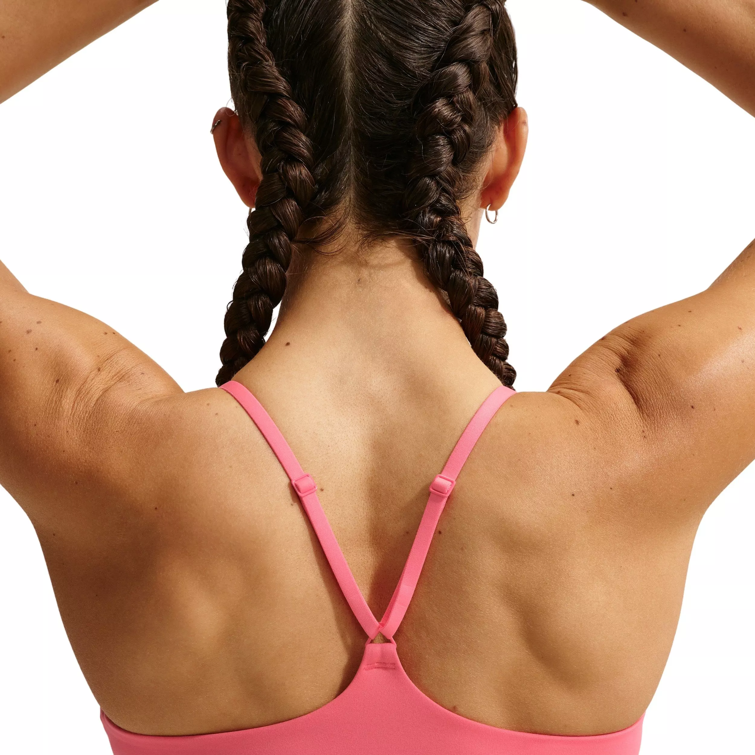 Nike Women's Indy Light Support Padded Adjustable Sports Bra - Coral - CORAL