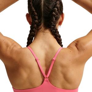 Nike Women's Indy Light Support Padded Adjustable Sports Bra -Coral