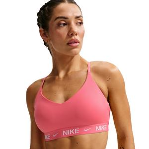 Nike Women's Indy Light Support Padded Adjustable Sports Bra -Coral