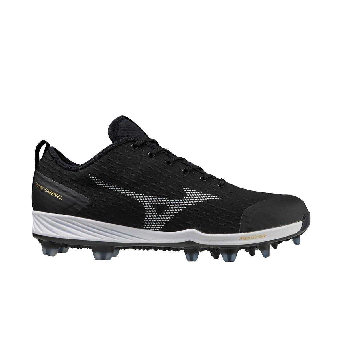 Mizuno Dominant 4 TPU "Black/White" Men's Baseball Cleat - BLACK/WHITE Thumbnail View 1