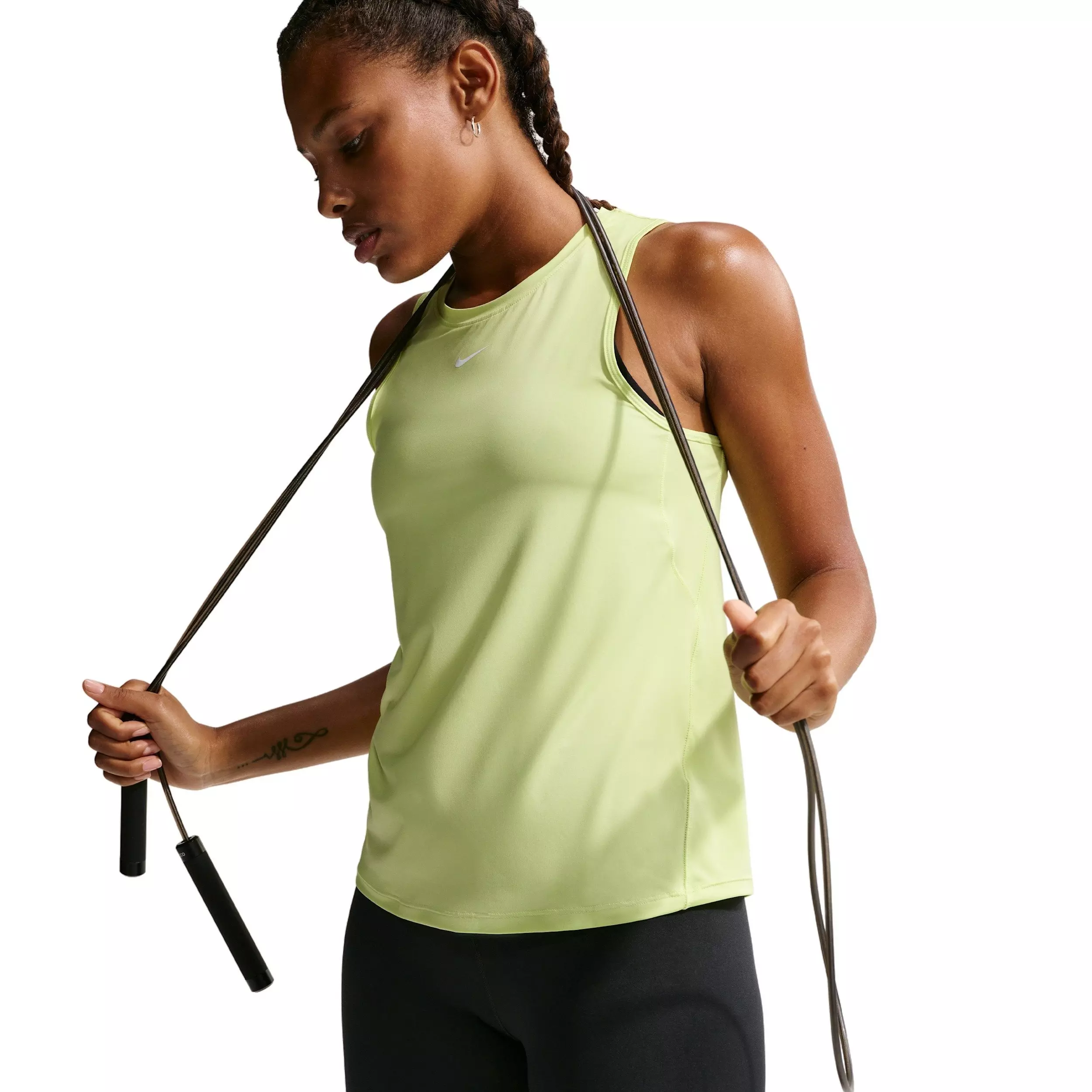 Nike Women's One High-Waisted 5" Biker Shorts -Black - BLACK