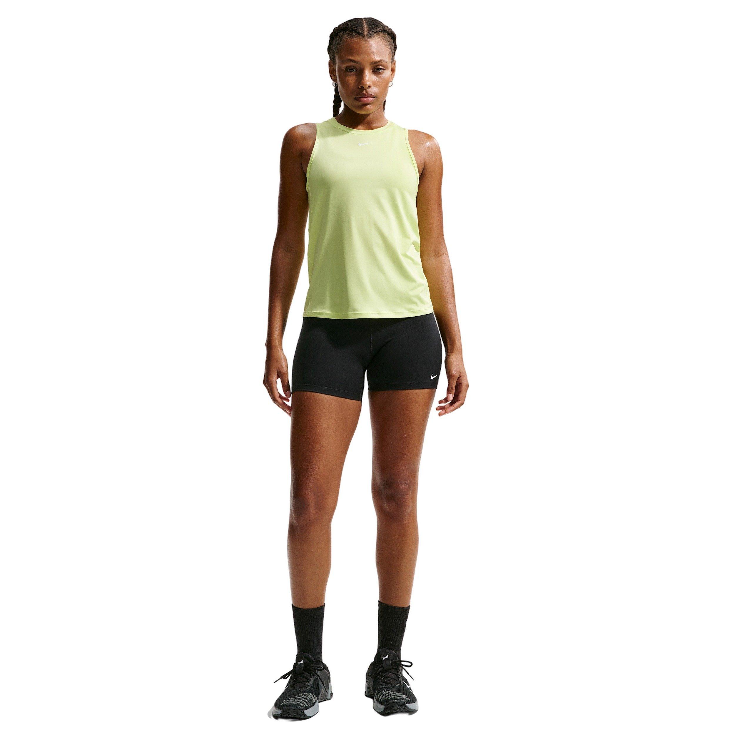 Nike Women's One High-Waisted 5" Biker Shorts - Black - BLACK Thumbnail View 4