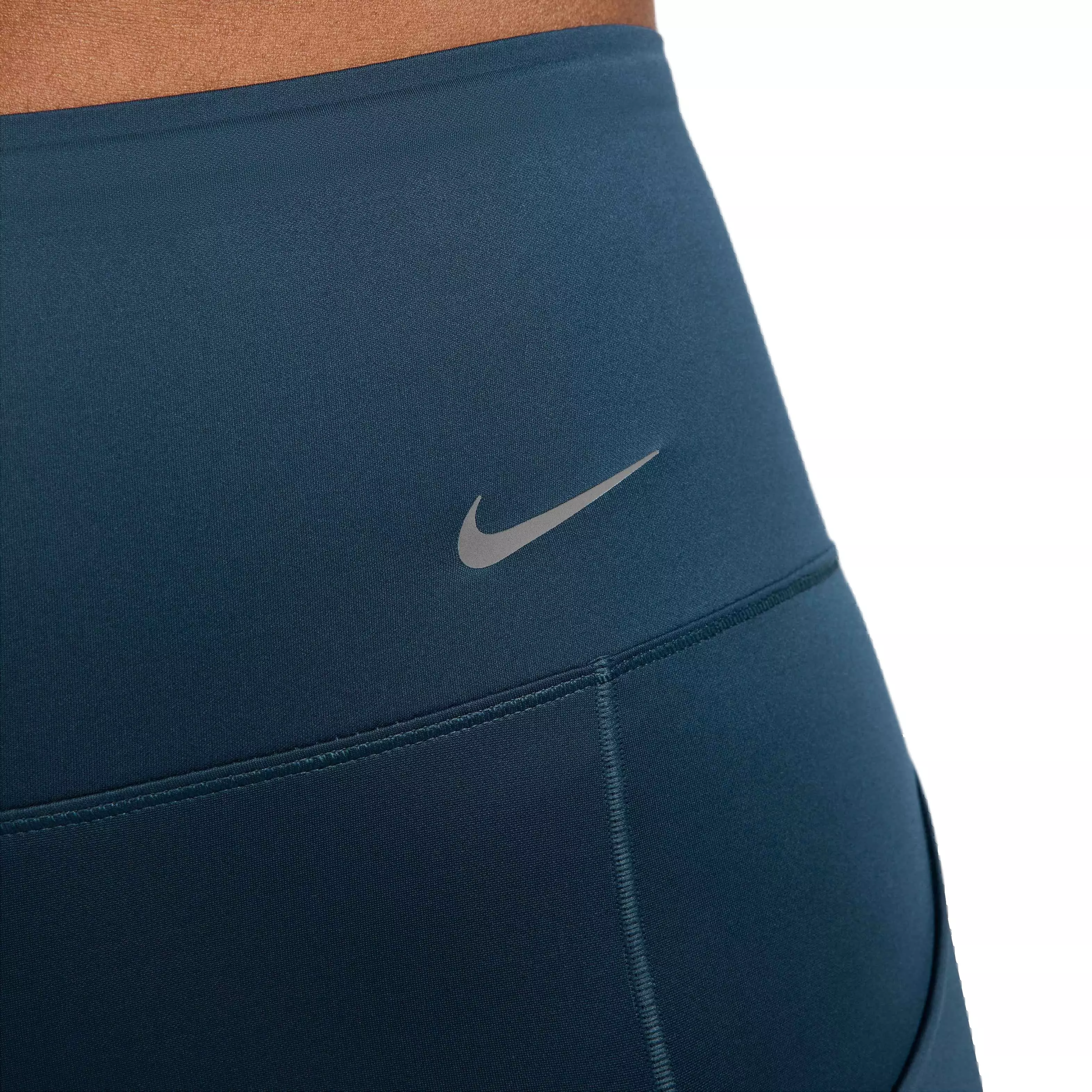 Nike Women's Go Firm-Support High-Waisted Cropped Leggings with Pockets - Navy - NAVY