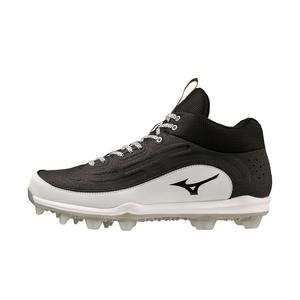 Mizuno 9-Spike Ambition 3 Mid "Black/White" Men's Baseball Cleat