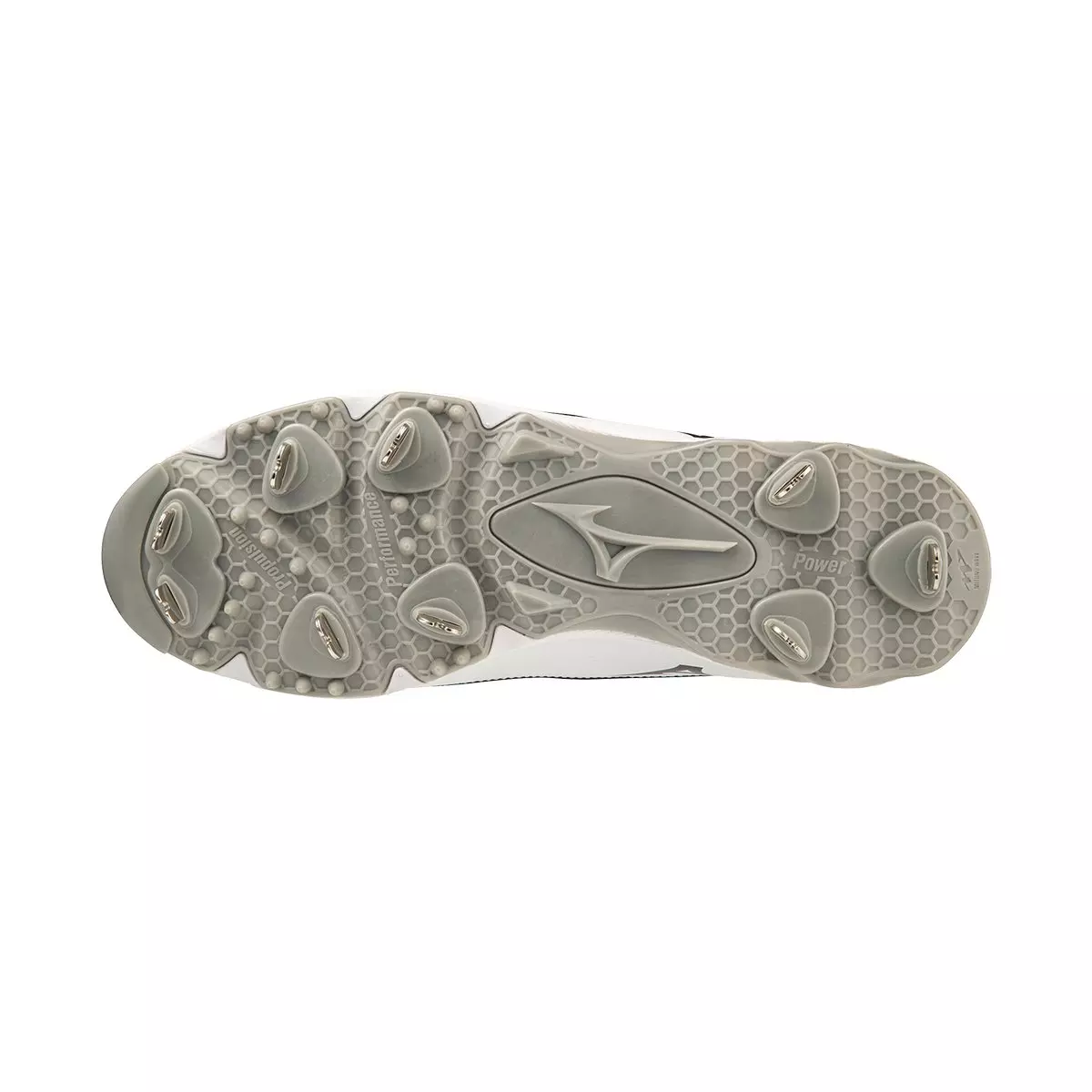 Mizuno 9-Spike Ambition 3 Mid "Black/White" Men's Baseball Cleat - BLACK/WHITE