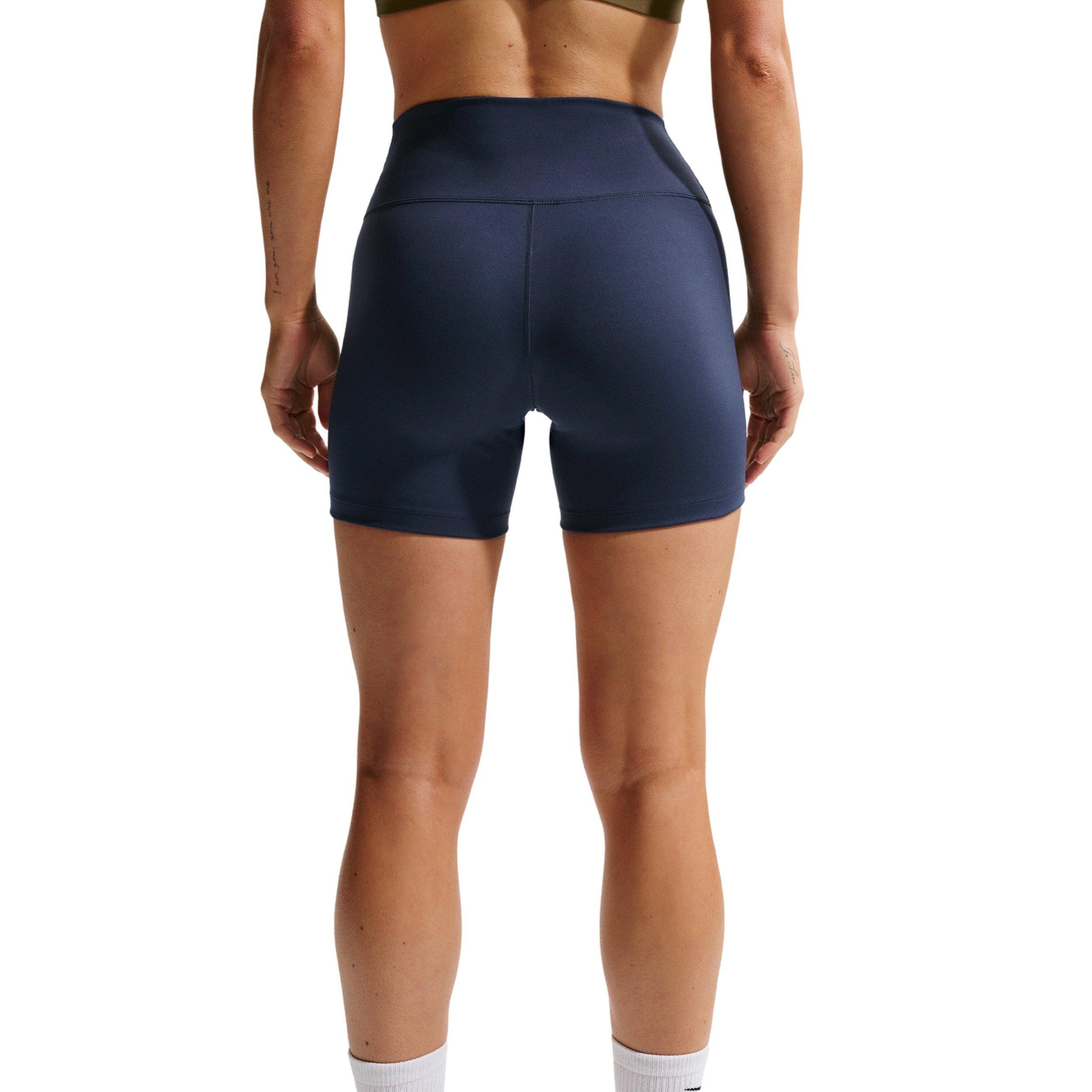 Nike Women's One High-Waisted 5" Biker Shorts -  Navy Blue - NAVY Thumbnail View 2