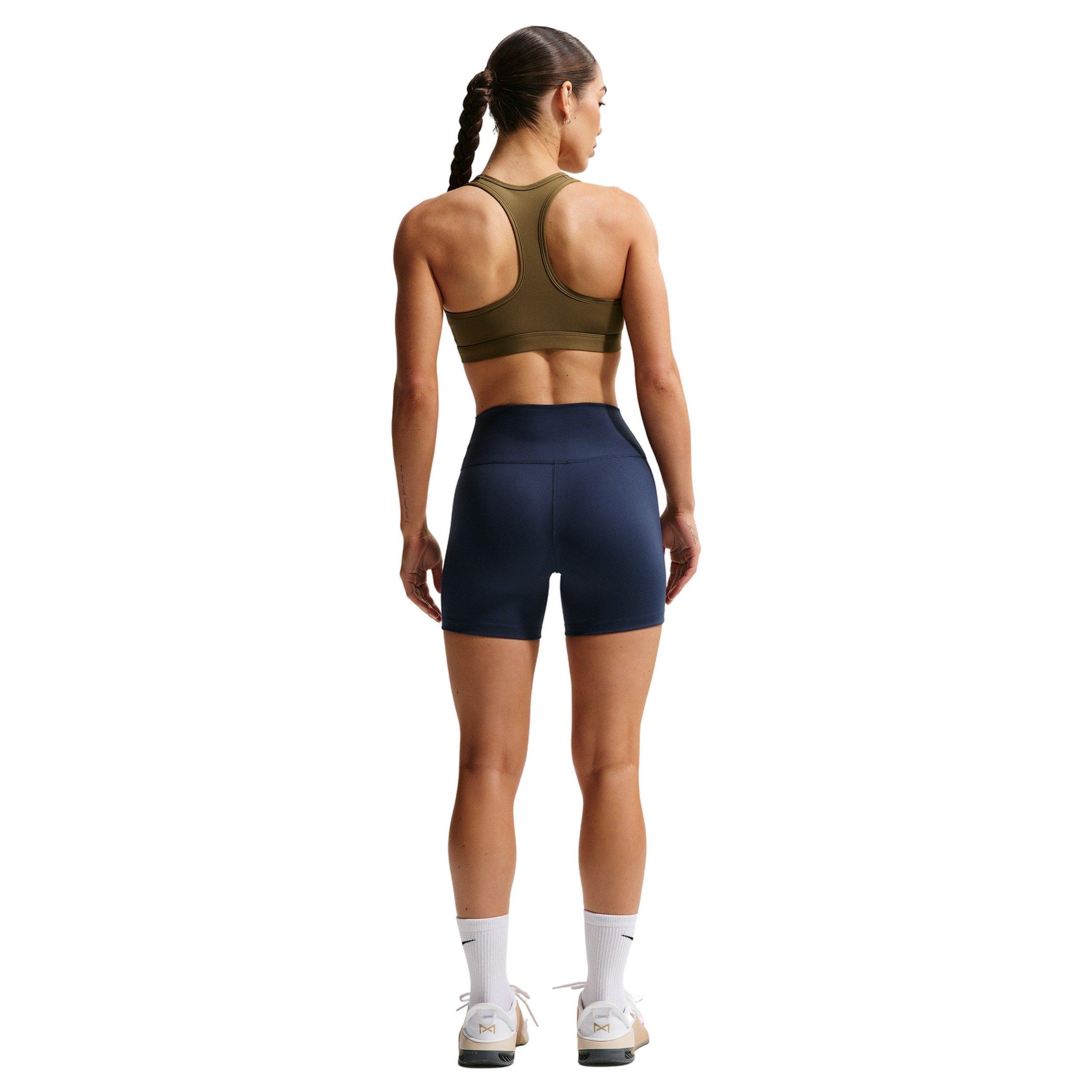 Nike Women's One High-Waisted 5" Biker Shorts -Navy - NAVY Thumbnail View 6