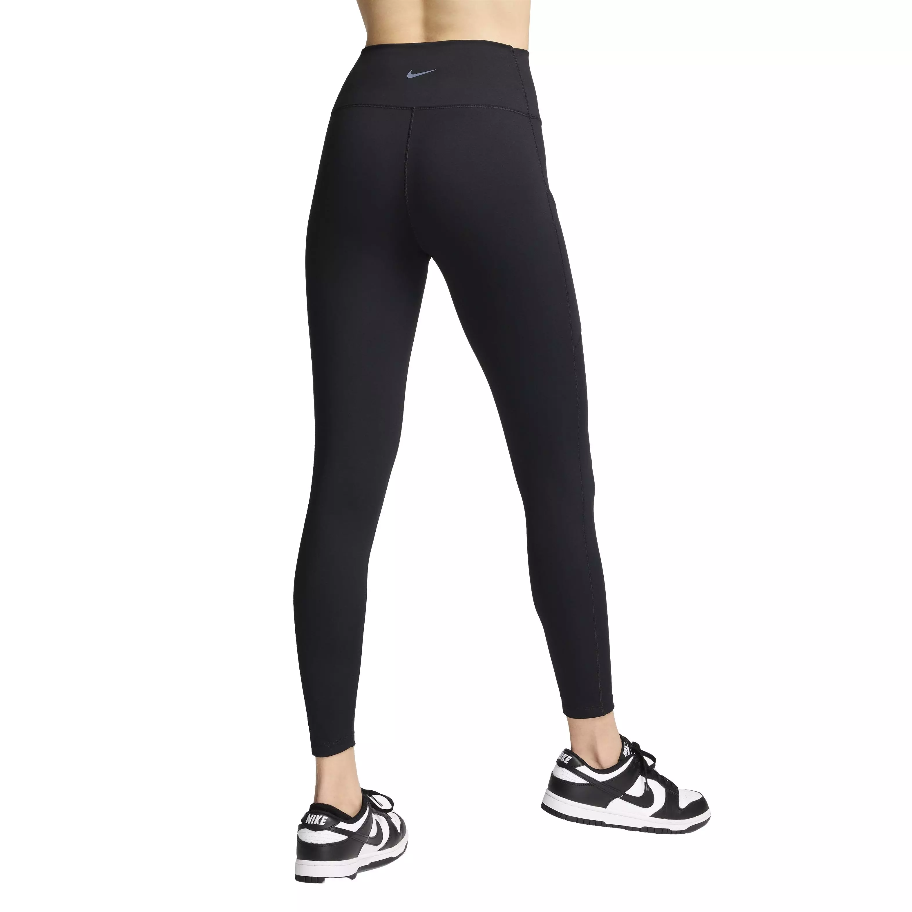 Nike Women's One High-Waisted 7/8 Leggings with Pockets - BLACK