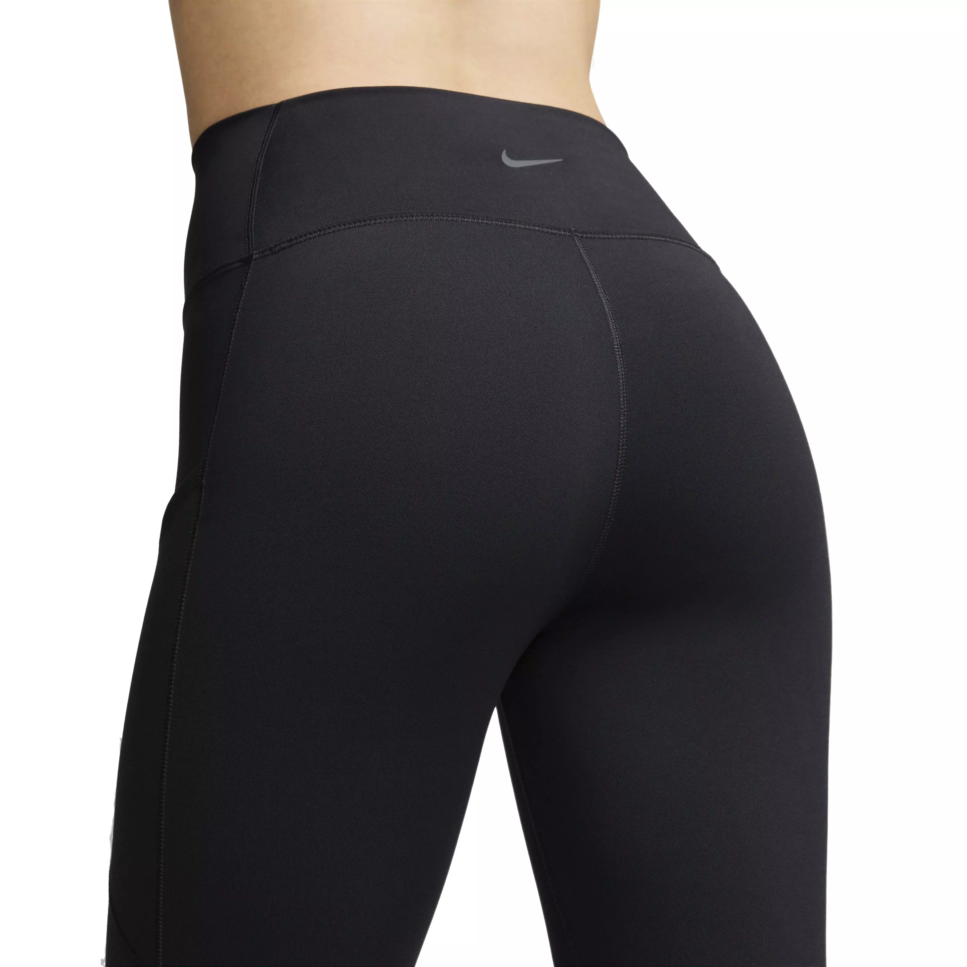 Nike Women's One High-Waisted 7/8 Leggings with Pockets - BLACK