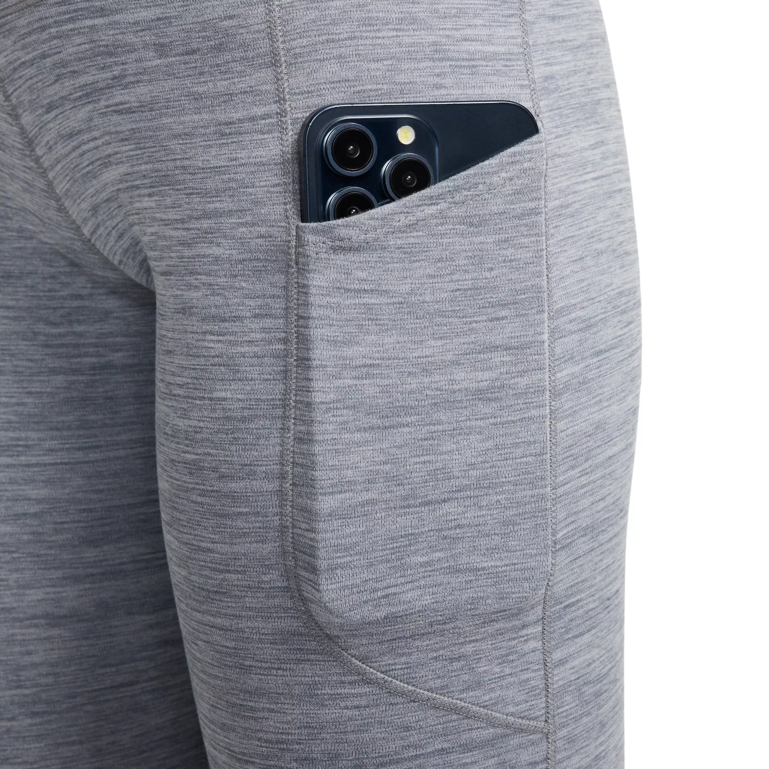 Nike Women's One High-Waisted 7/8 Leggings with Pockets - GREY