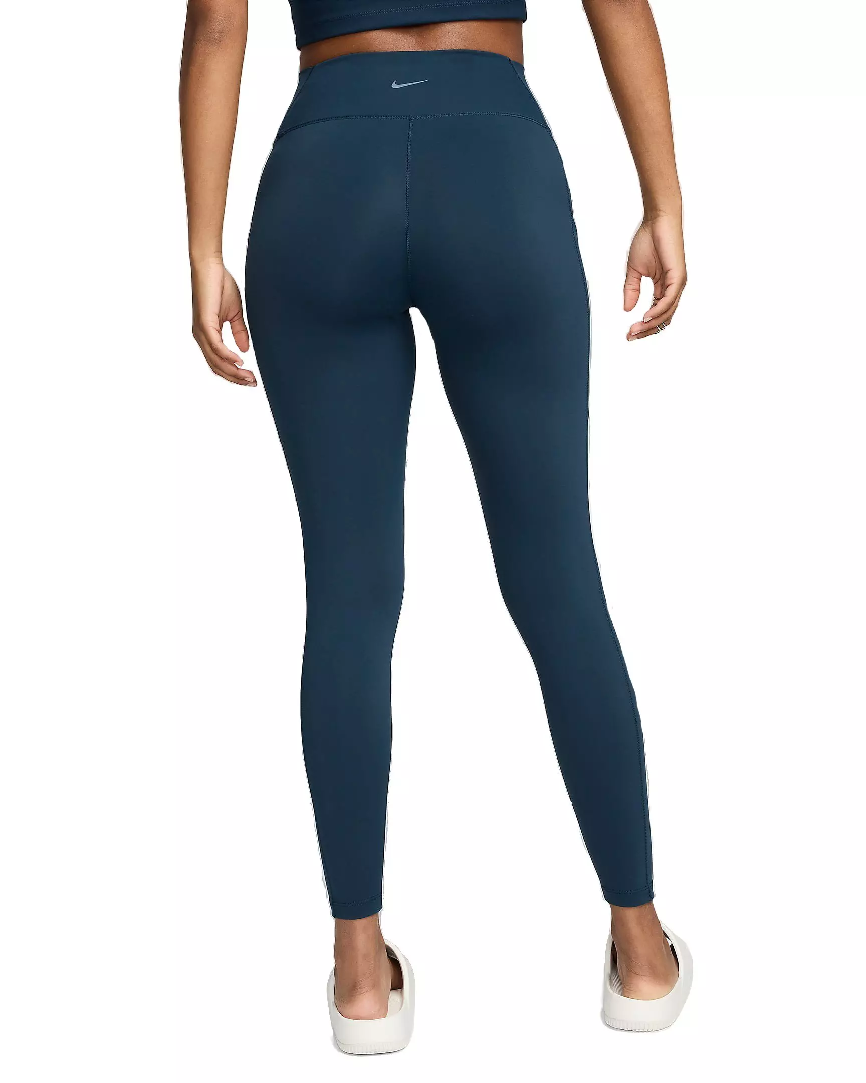 Nike Women's One High-Waisted 7/8 Leggings with Pockets - BLUE