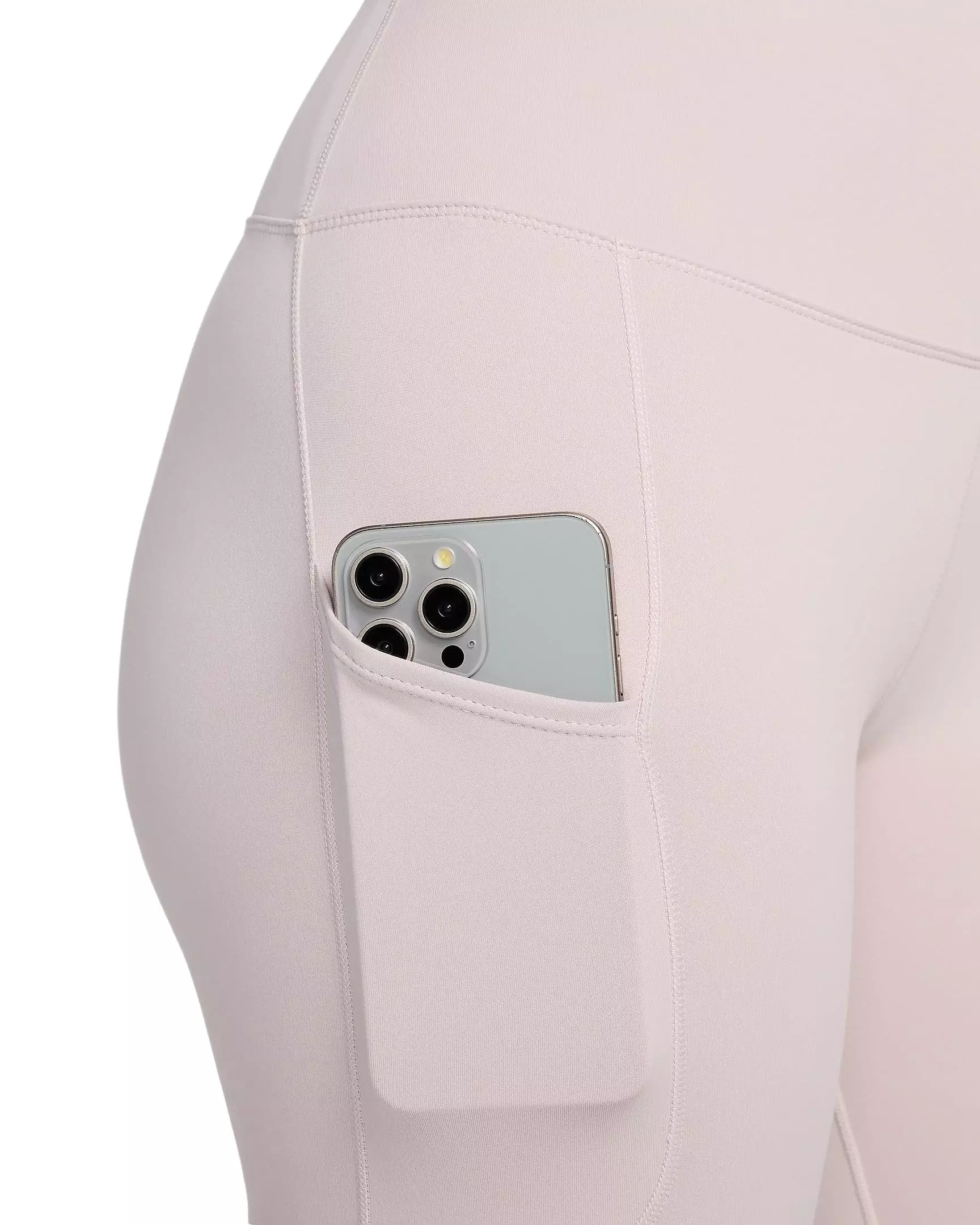 Nike Women's One High-Waisted 7/8 Leggings with Pockets - LIGHT PURPLE