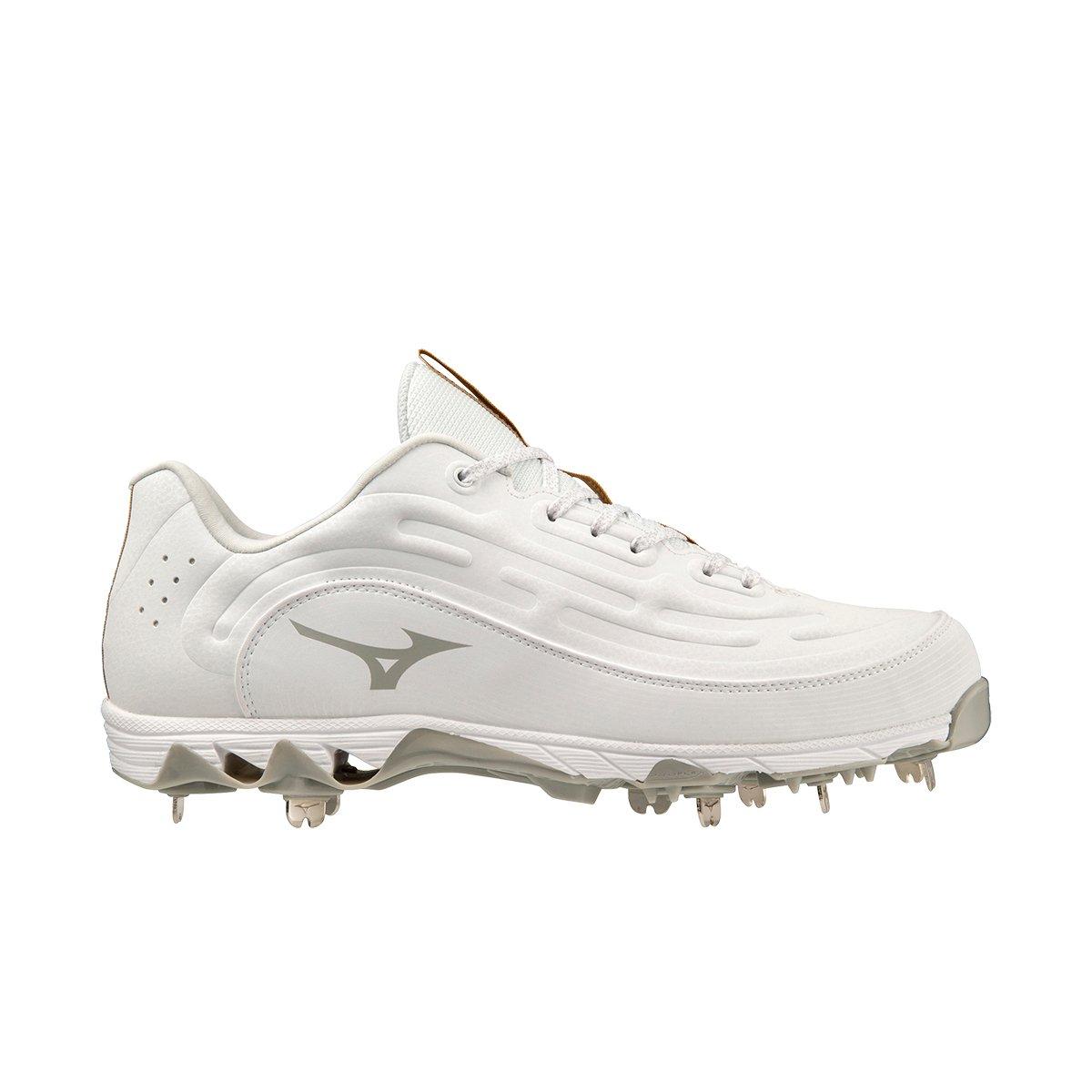 Mizuno 9-Spike Ambition 3 "White" Men's Baseball Cleat - WHITE Thumbnail View 1