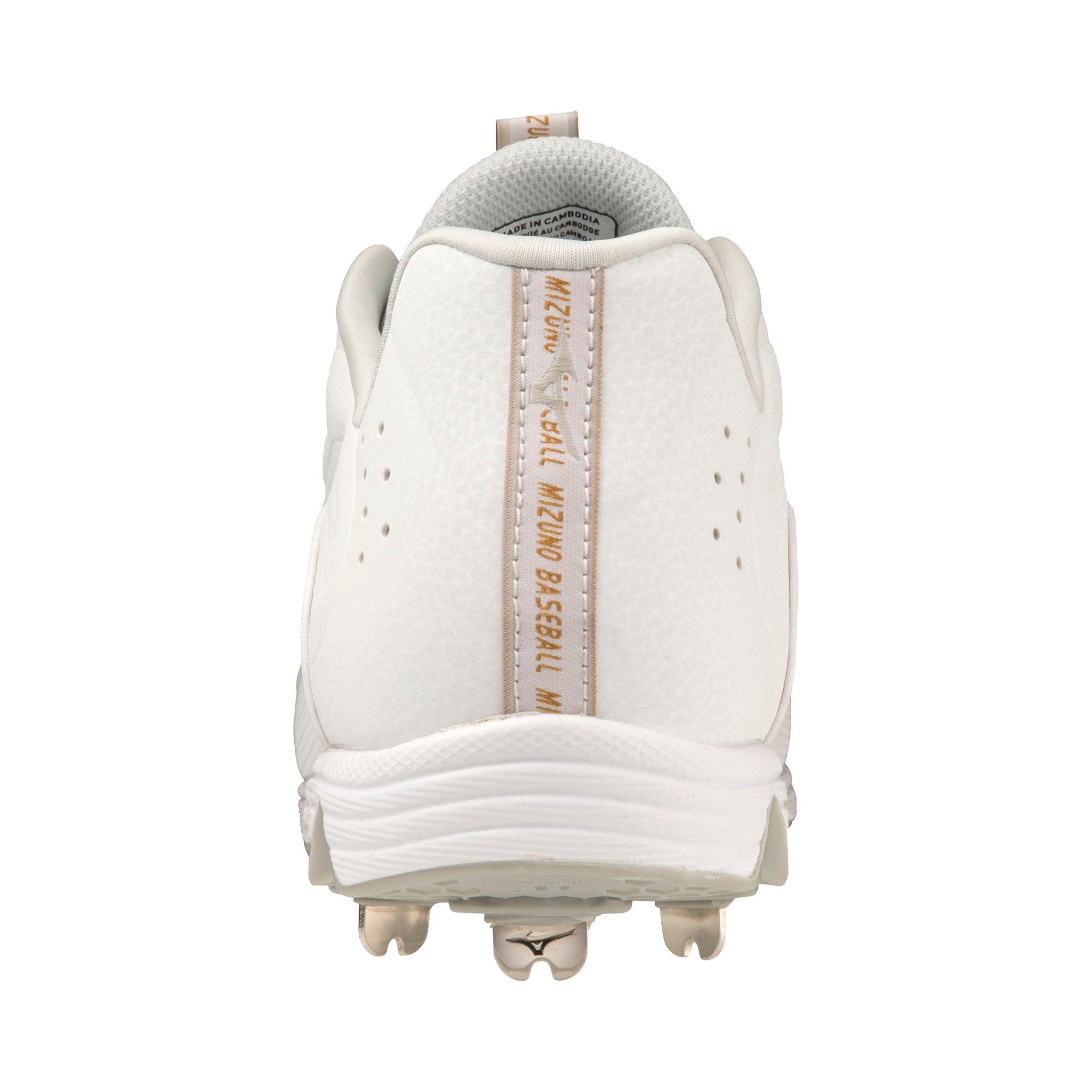 Mizuno 9-Spike Ambition 3 "White" Men's Baseball Cleat - WHITE Thumbnail View 5