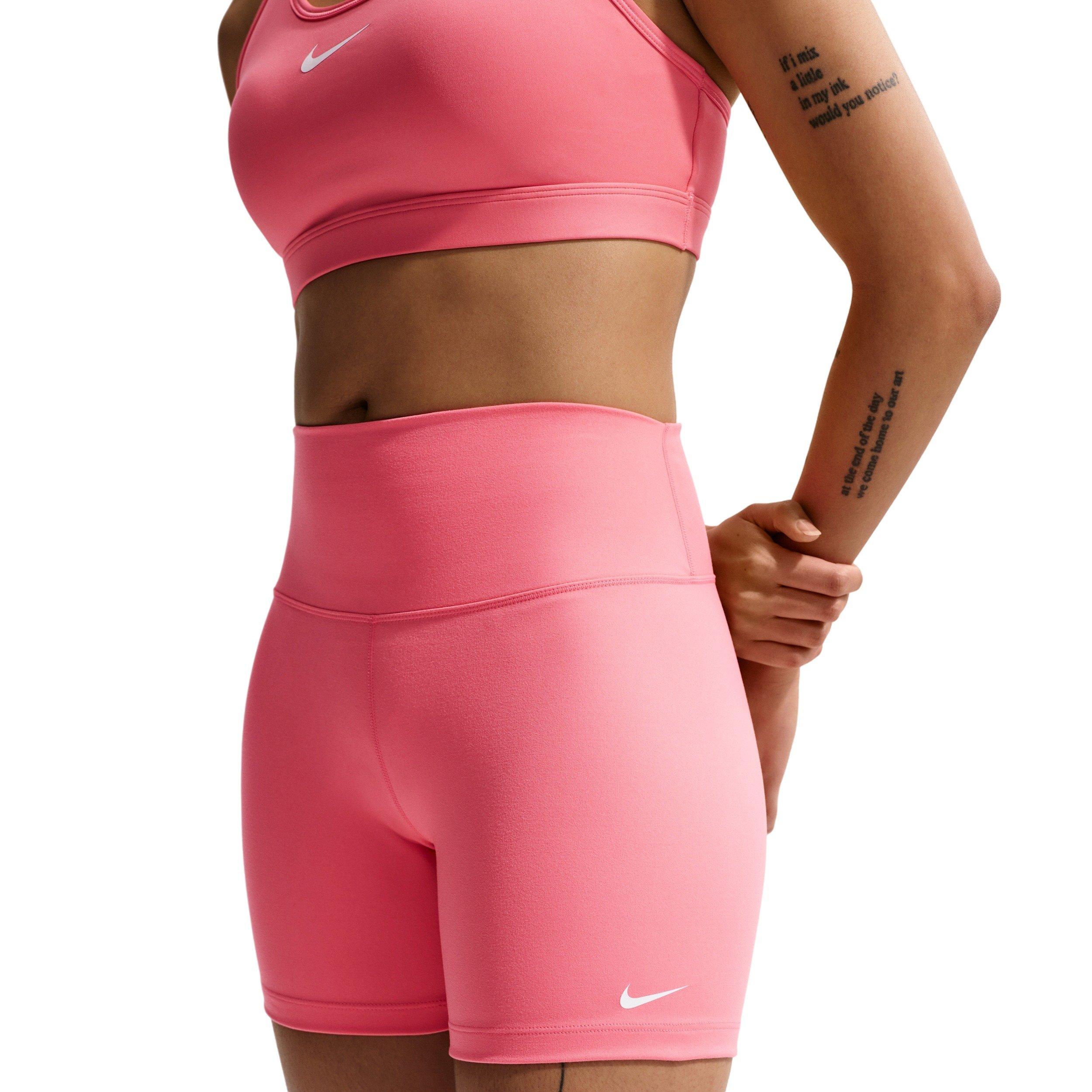 Nike Women's One High-Waisted 5" Biker Shorts - Coral - CORAL Thumbnail View 1