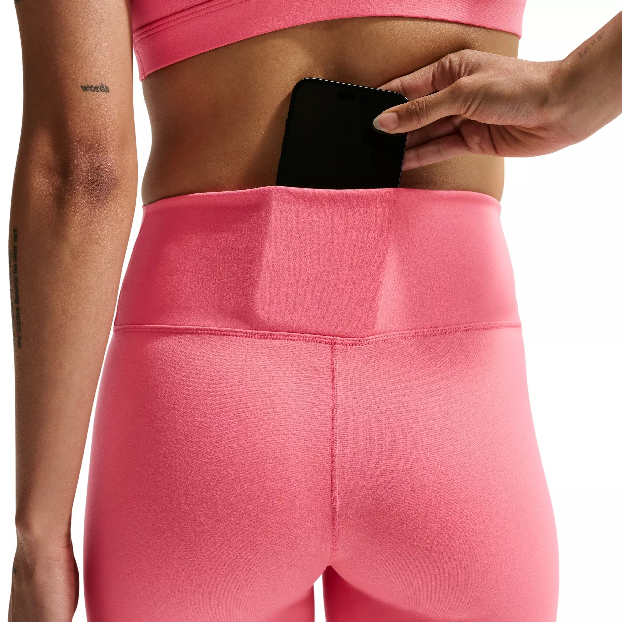 Nike Women's One High-Waisted 5" Biker Shorts - Coral - CORAL