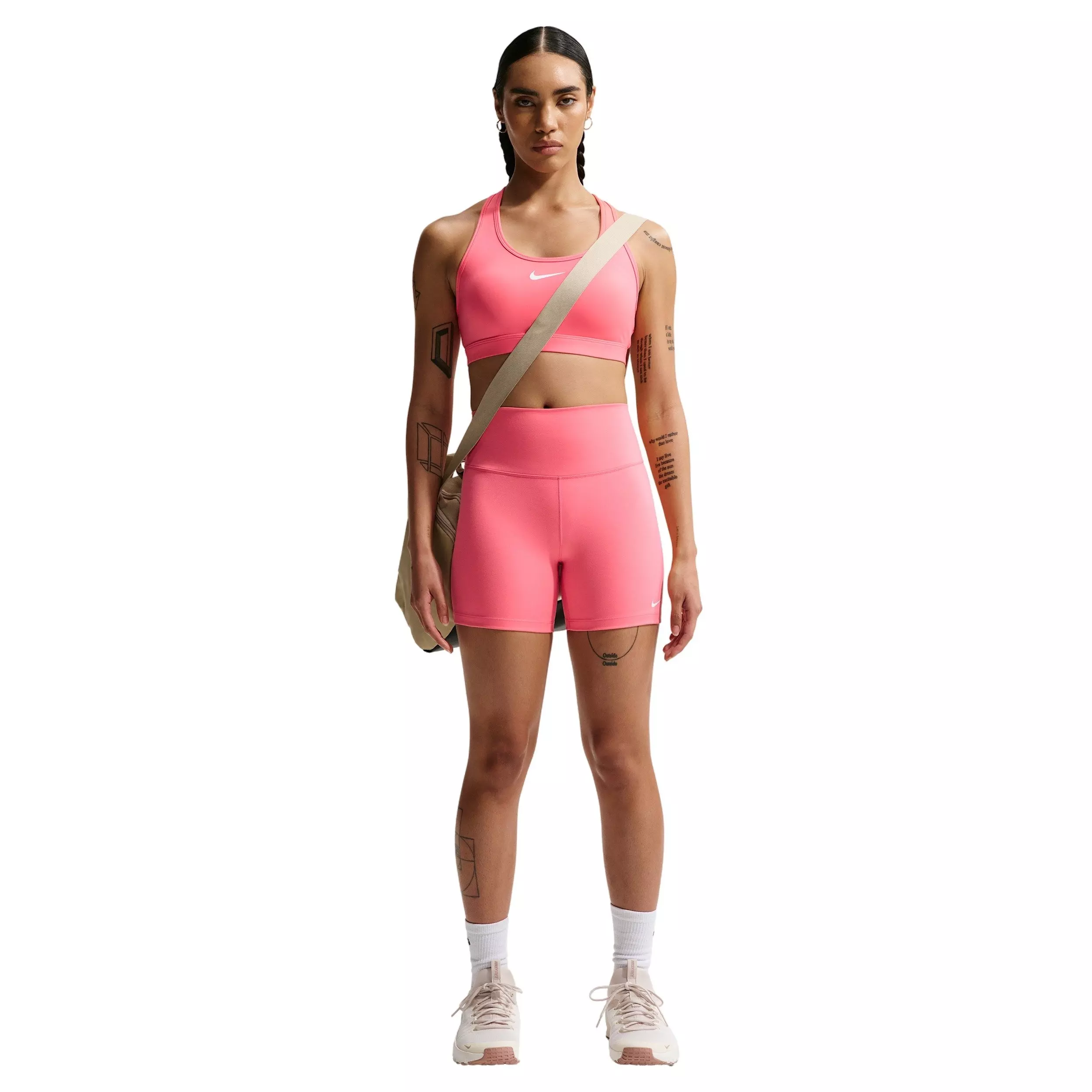 Nike Women's One High-Waisted 5" Biker Shorts - Coral - CORAL