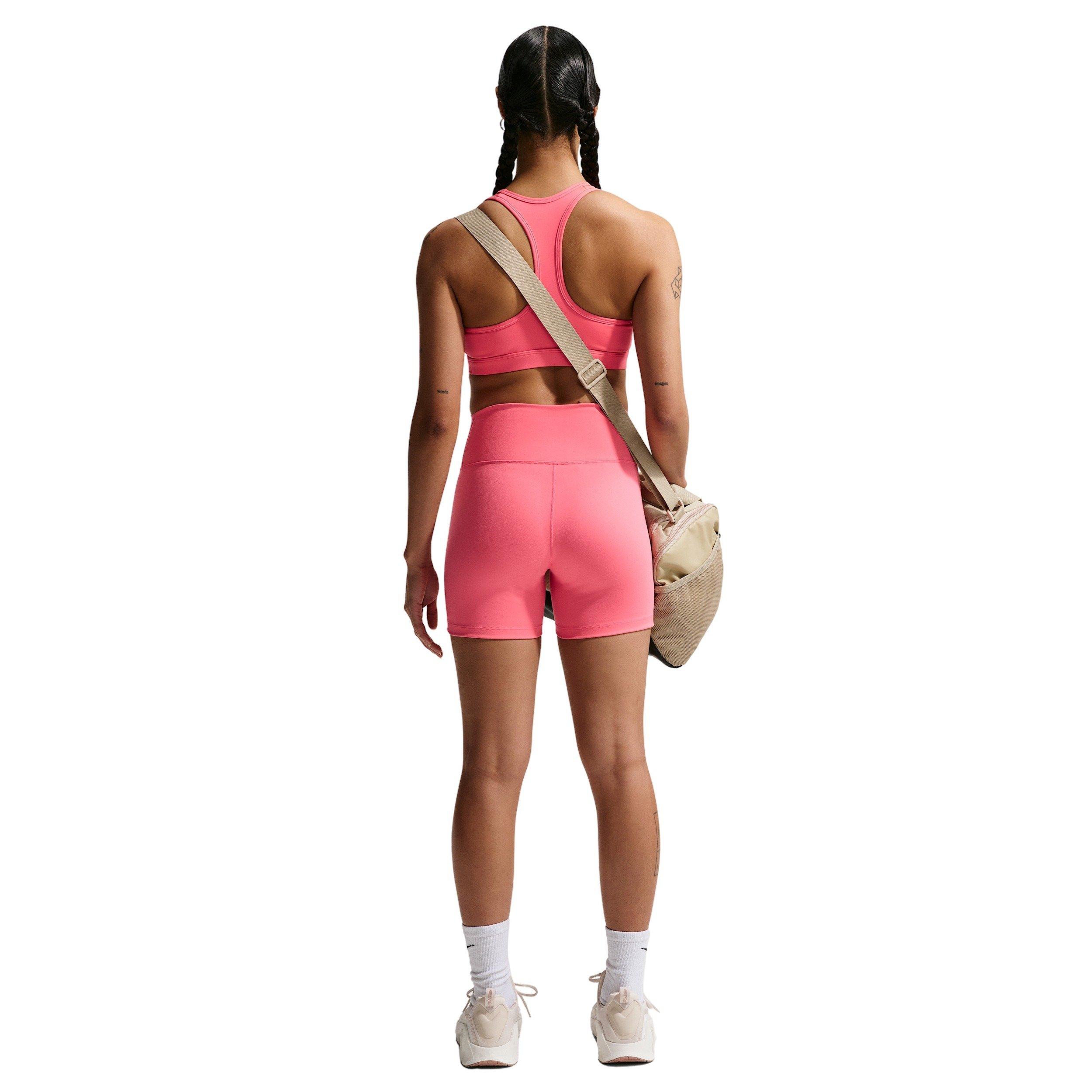 Nike Women's One High-Waisted 5" Biker Shorts -Coral - CORAL Thumbnail View 6