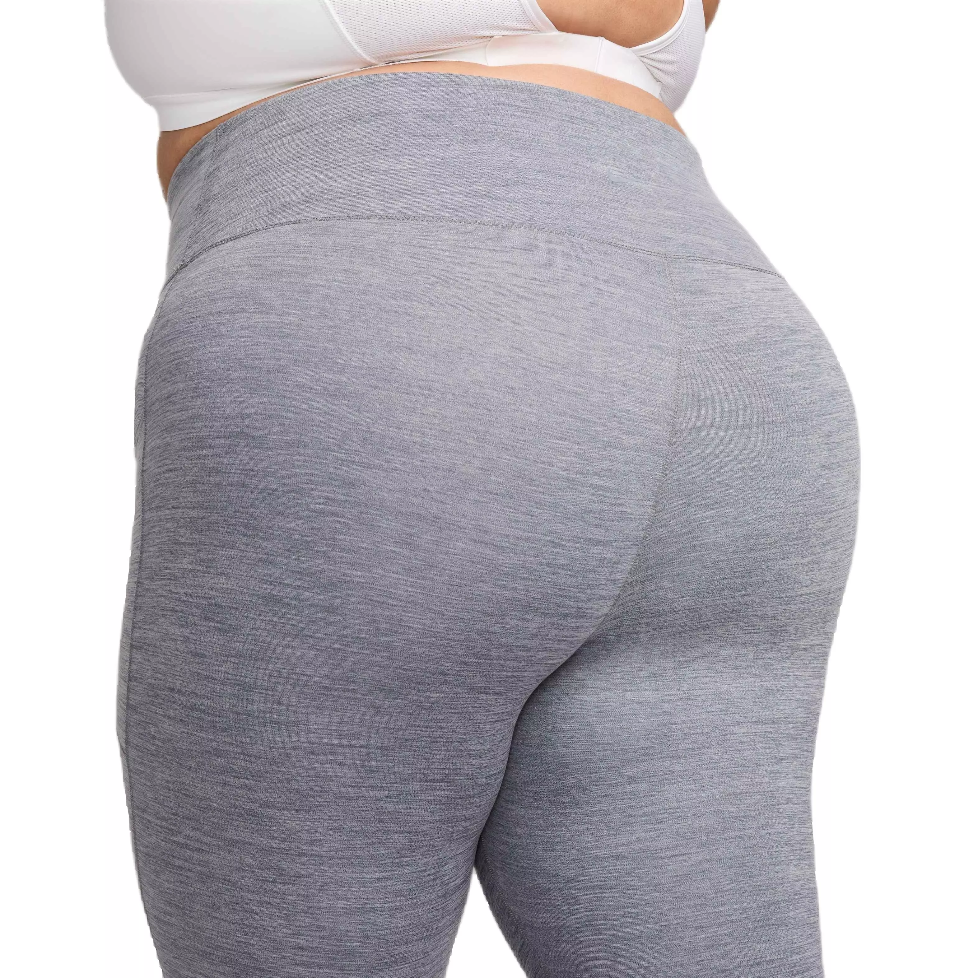 Nike Women's One High Waisted 7/8 Leggings with Pockets - GREY
