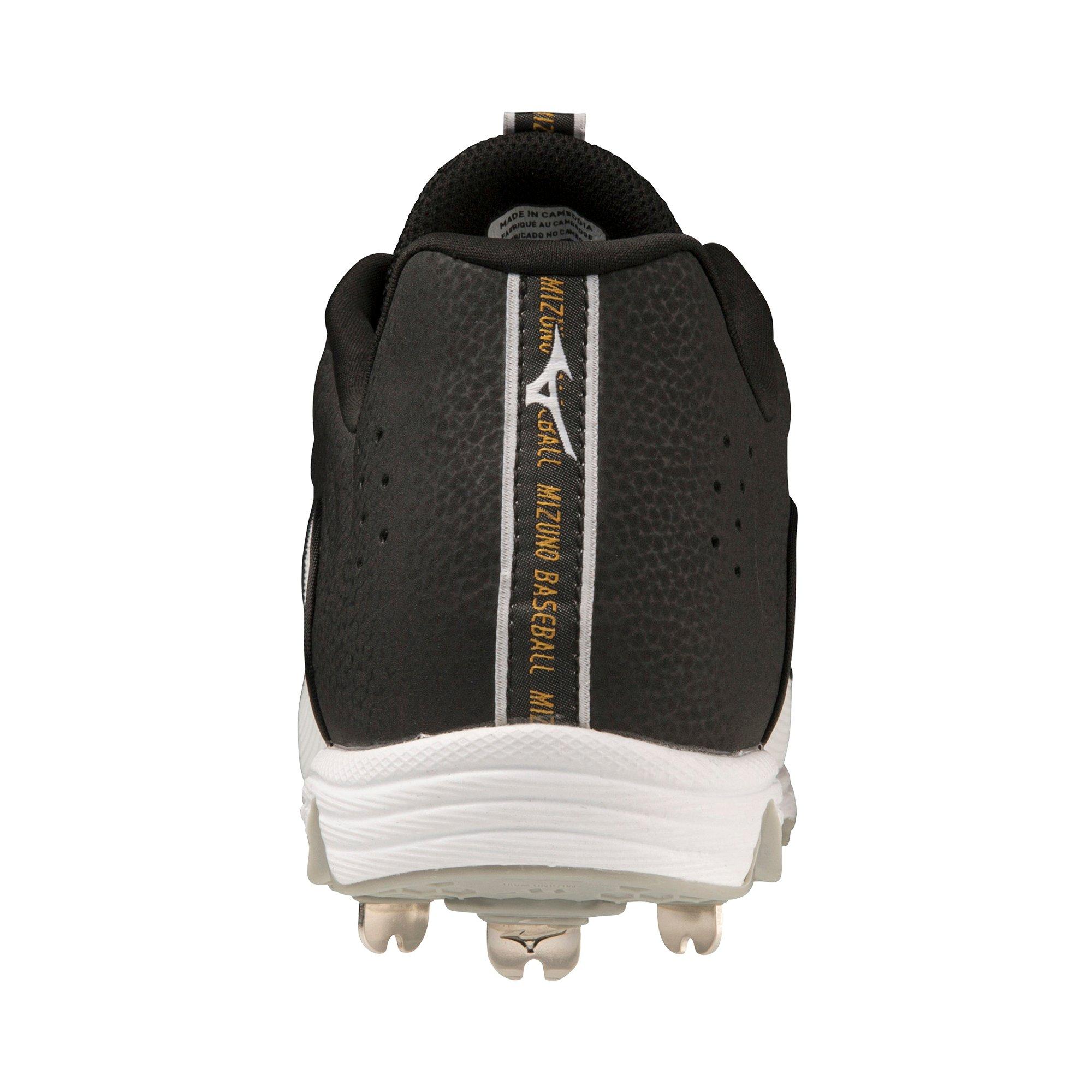 Mizuno 9-Spike Ambition 3 "Black/White" Men's Baseball Cleat - BLACK/WHITE Thumbnail View 5