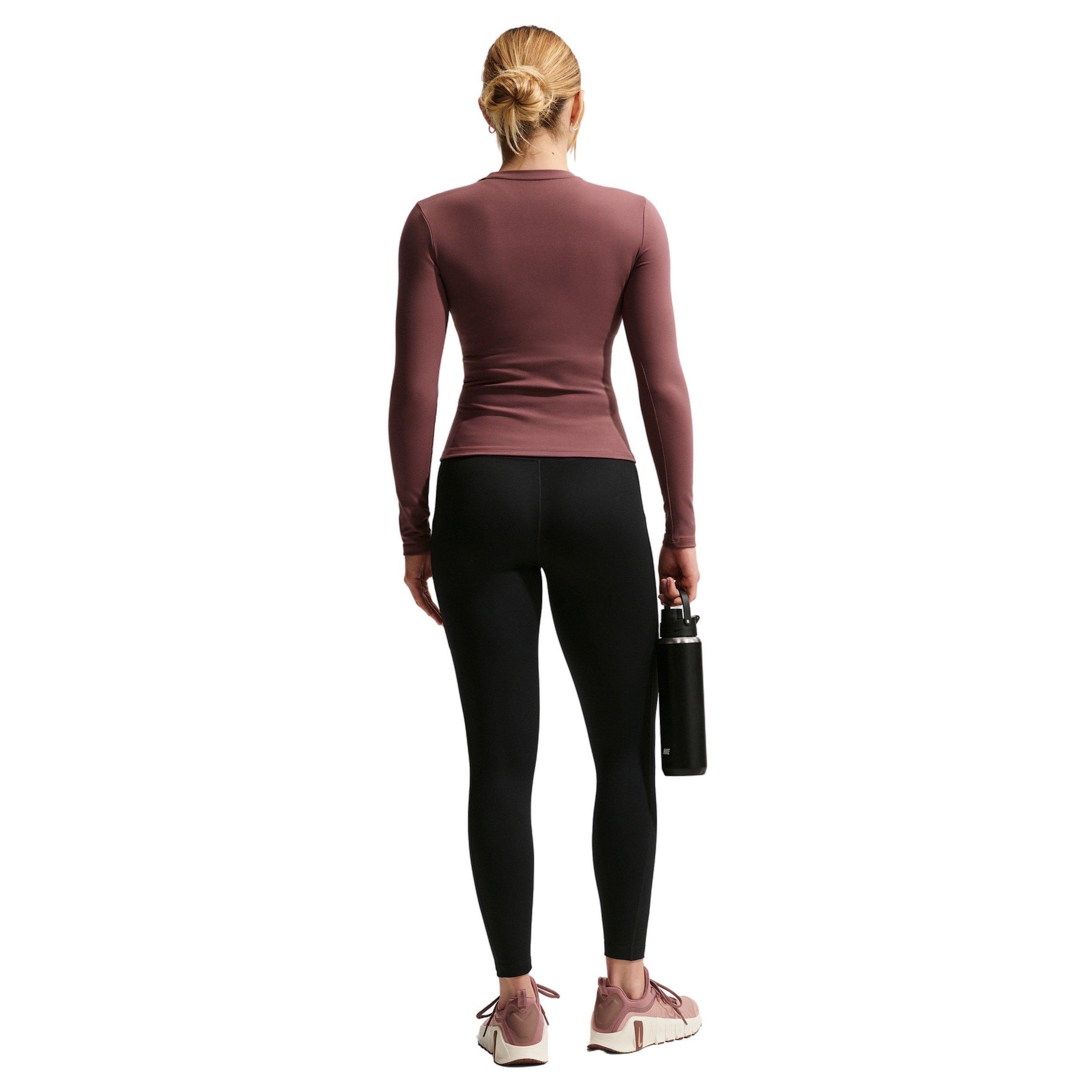 Nike Women's One High-Waisted 7/8 Leggings with Pockets -Black - BLACK Thumbnail View 7