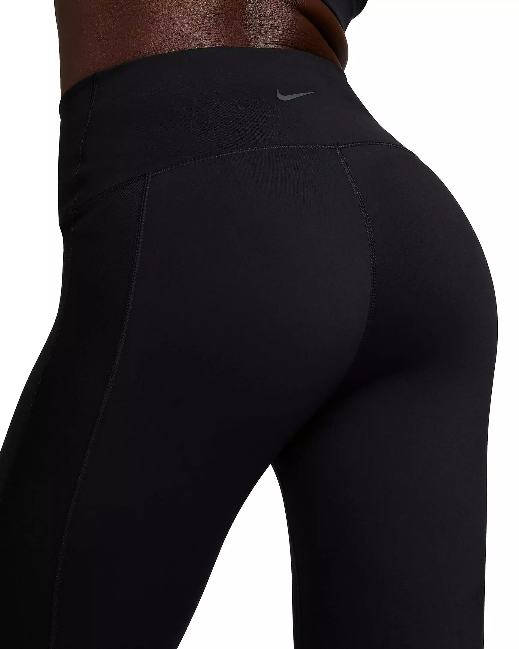 Nike Women's One Wrap High-Waisted 7/8 Leggings - BLACK