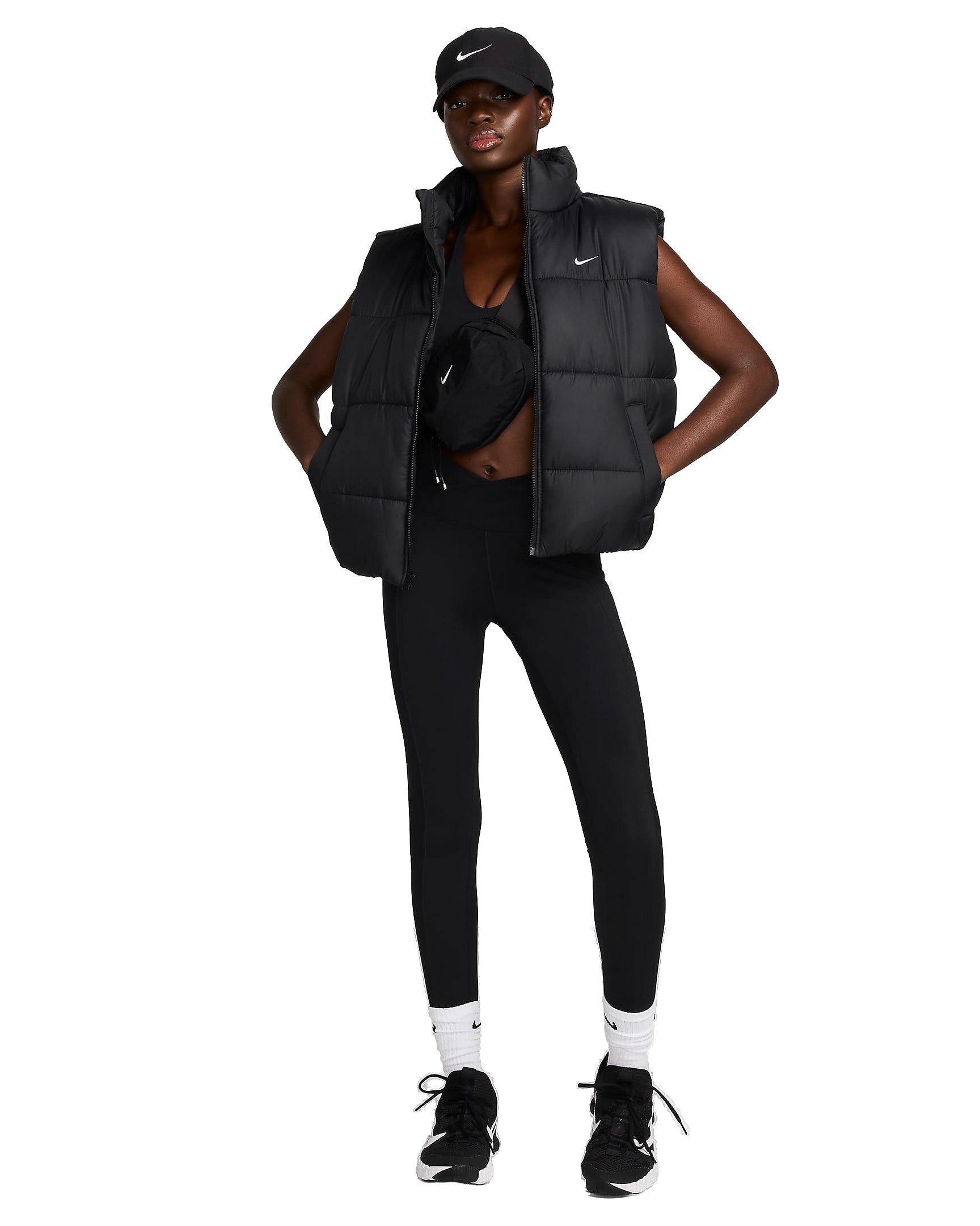 Nike Women's One Wrap High-Waisted 7/8 Leggings - BLACK Thumbnail View 7