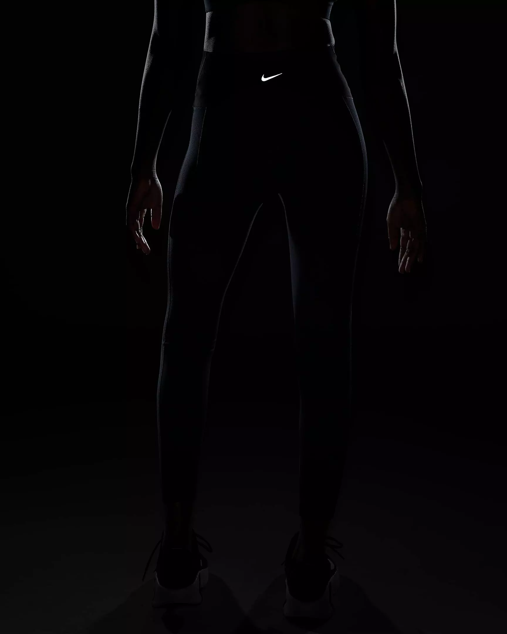 Nike Women's One Wrap High-Waisted 7/8 Leggings - BLACK