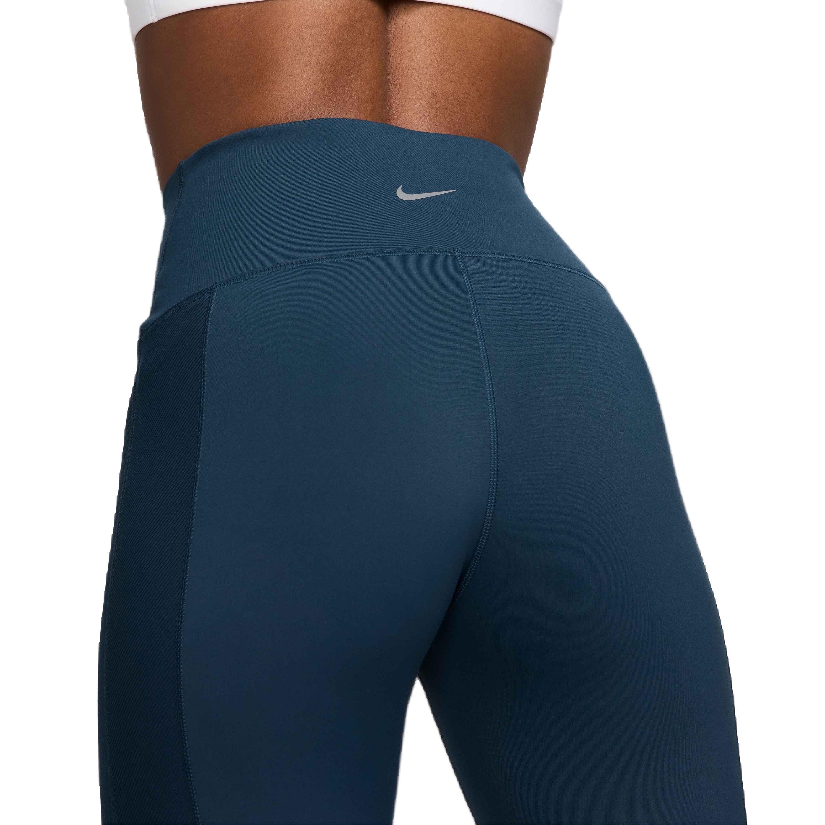 Nike Women's One Wrap High-Waisted 7/8 Leggings - NAVY Thumbnail View 5