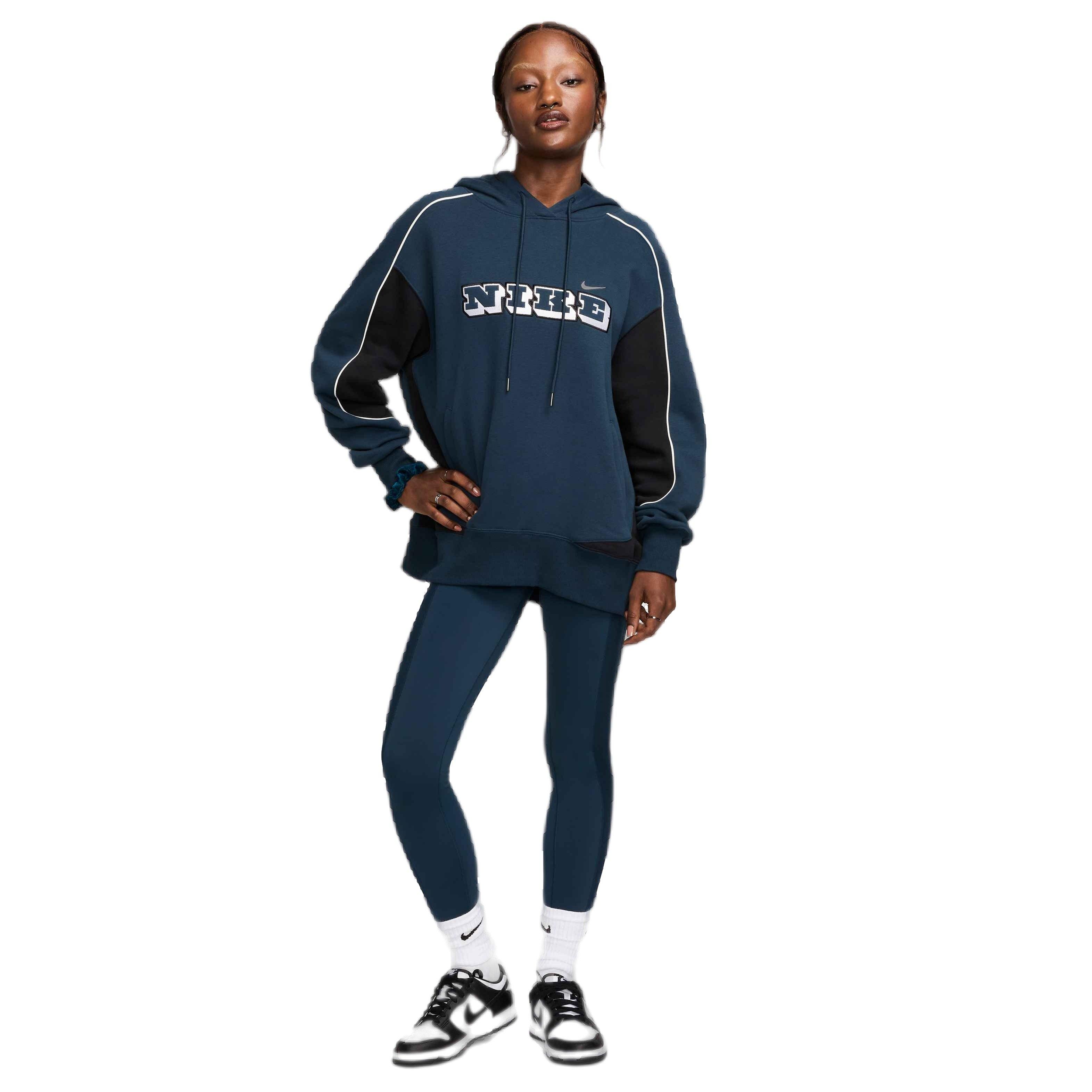 Nike Women's One Wrap High-Waisted 7/8 Leggings - NAVY Thumbnail View 7