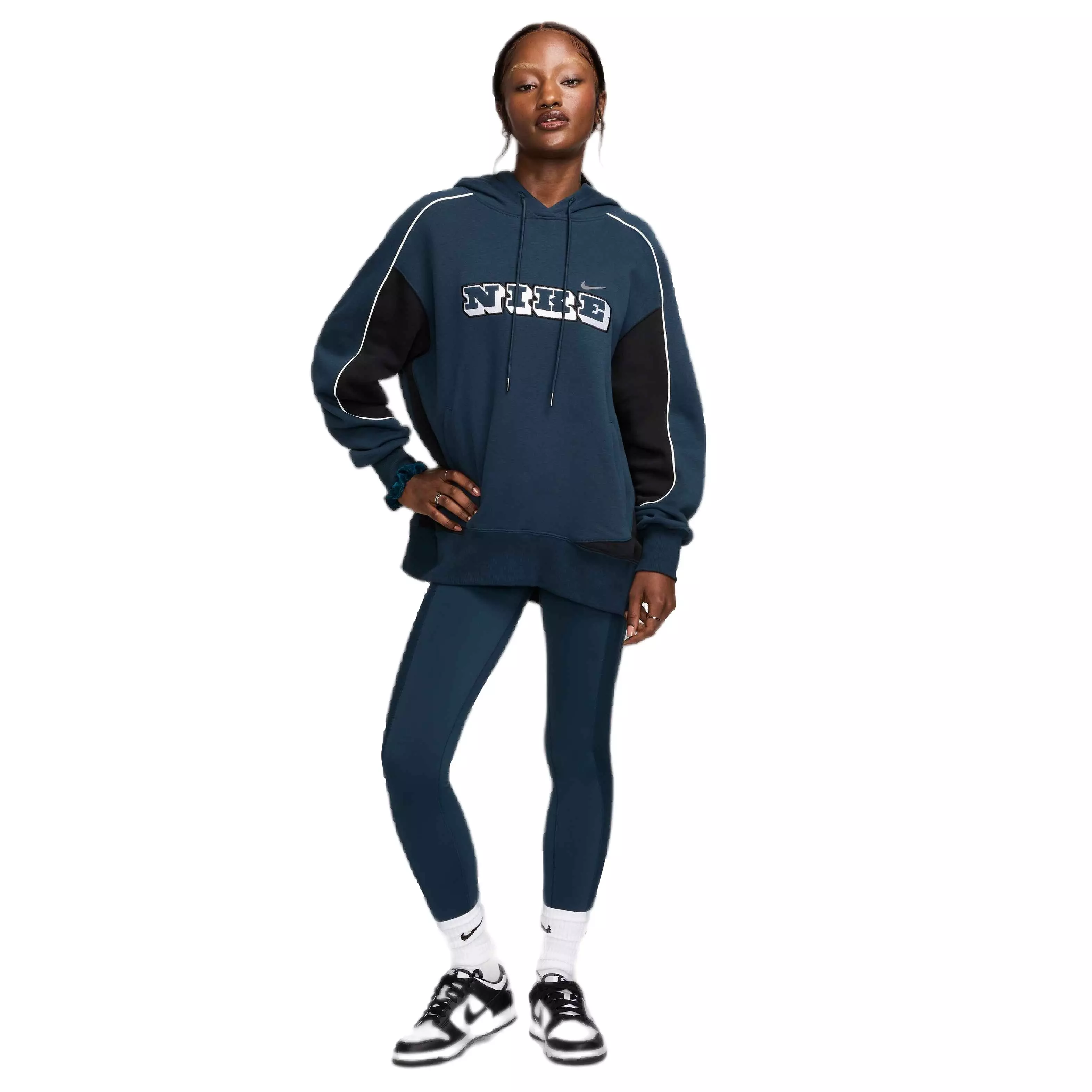 Nike Women's One Wrap High-Waisted 7/8 Leggings - NAVY