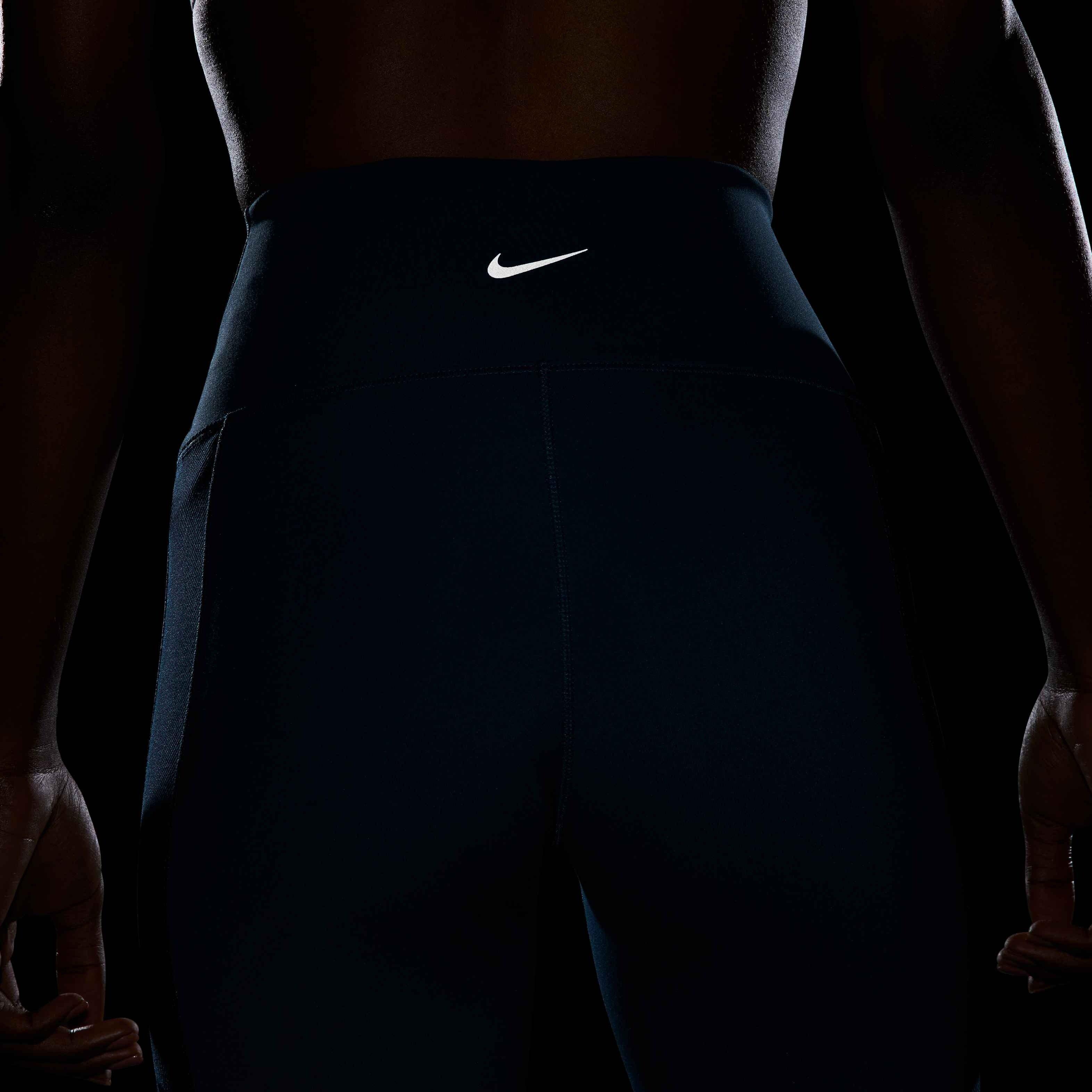 Nike Women's One Wrap High-Waisted 7/8 Leggings - NAVY Thumbnail View 8