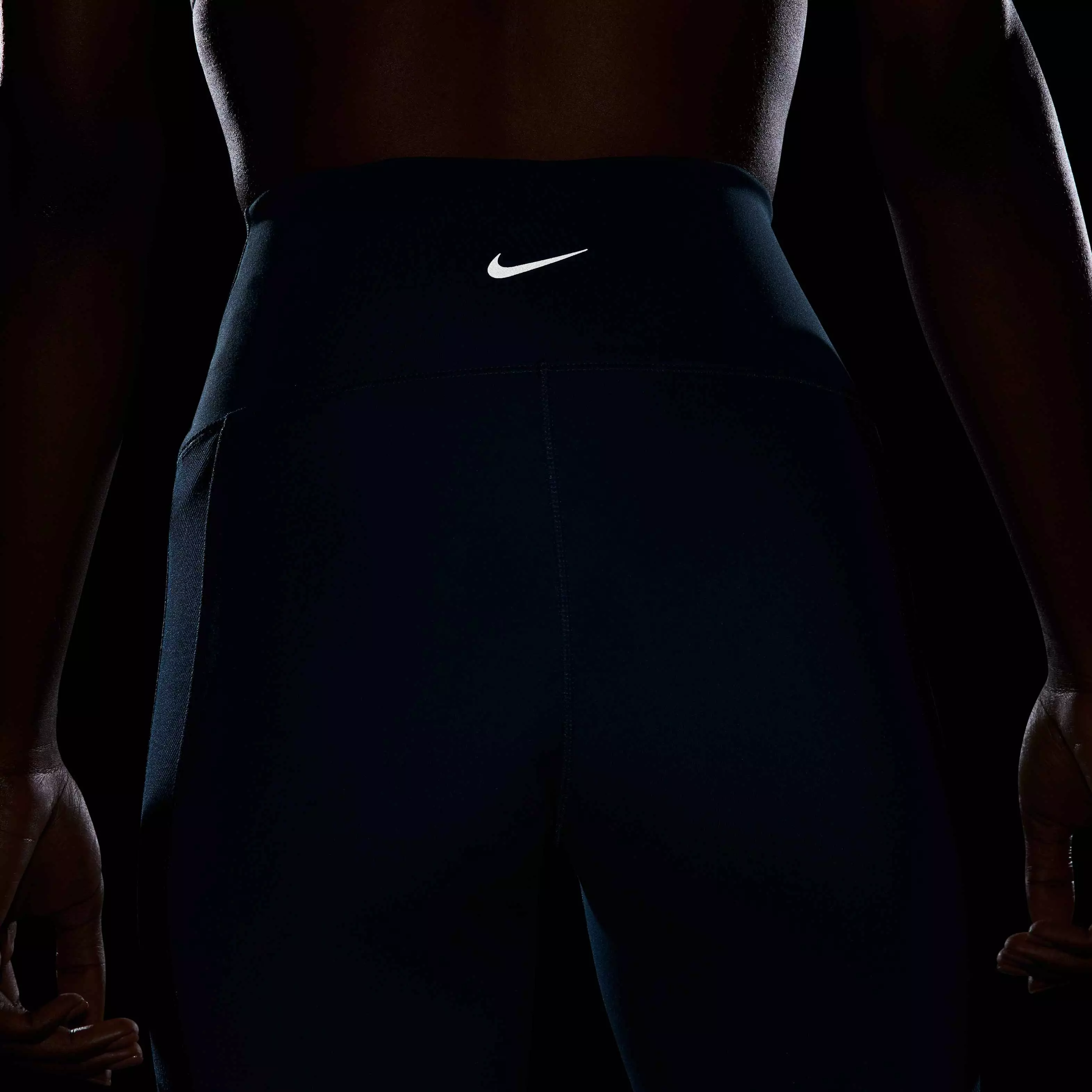 Nike Women's One Wrap High-Waisted 7/8 Leggings - NAVY