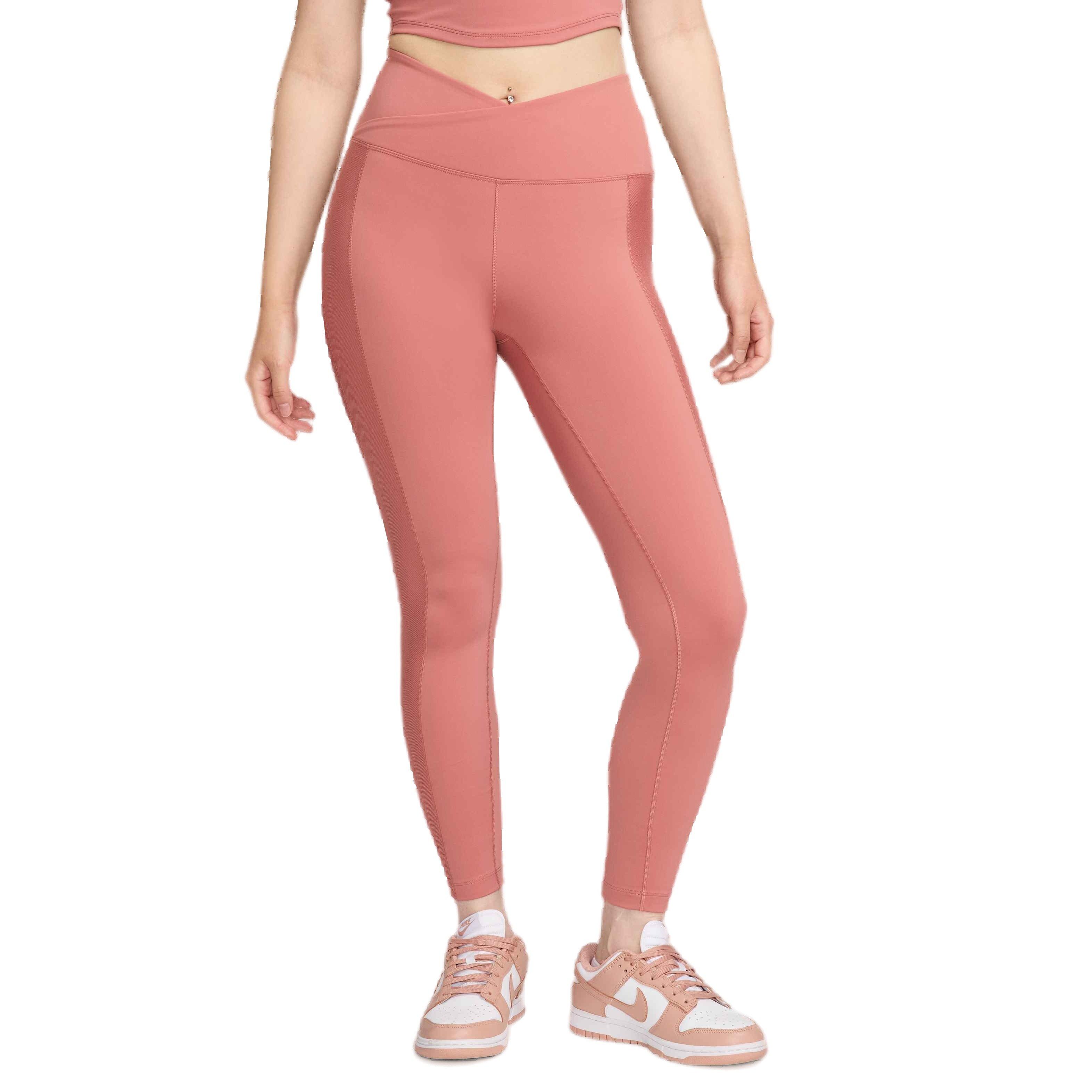 Nike Women's One Wrap High-Waisted 7/8 Leggings - PINK Thumbnail View 1