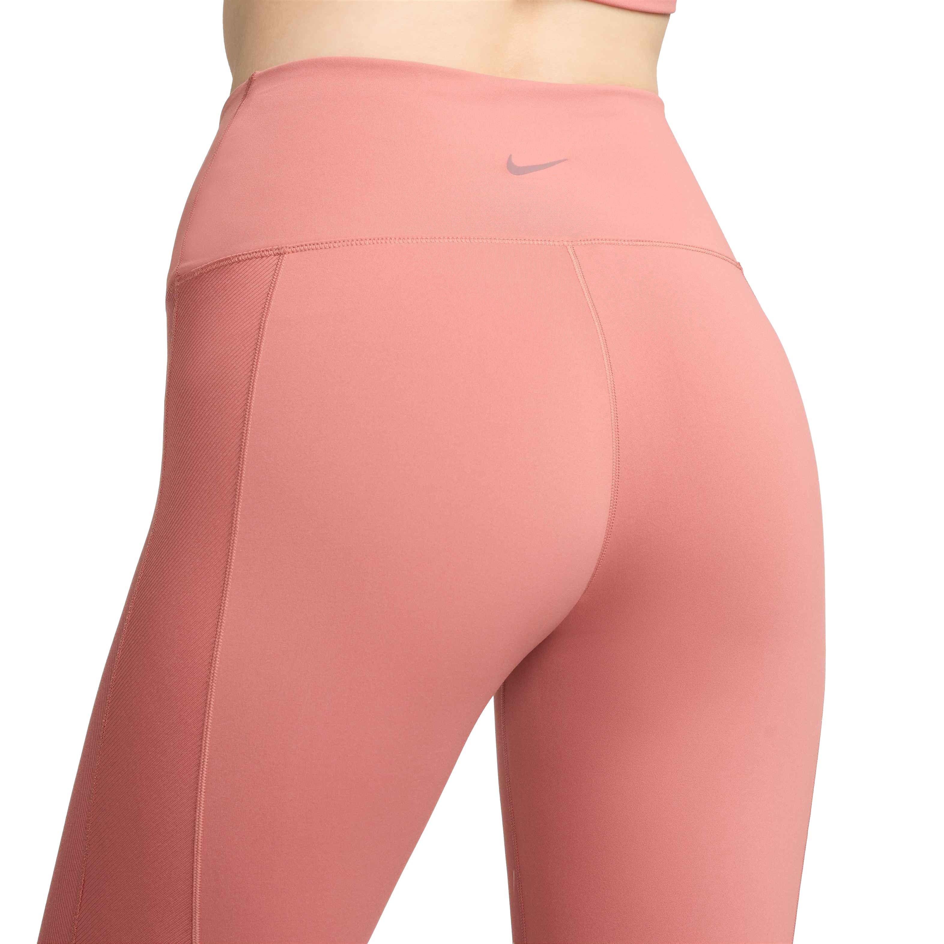 Nike Women's One Wrap High-Waisted 7/8 Leggings - PINK Thumbnail View 5