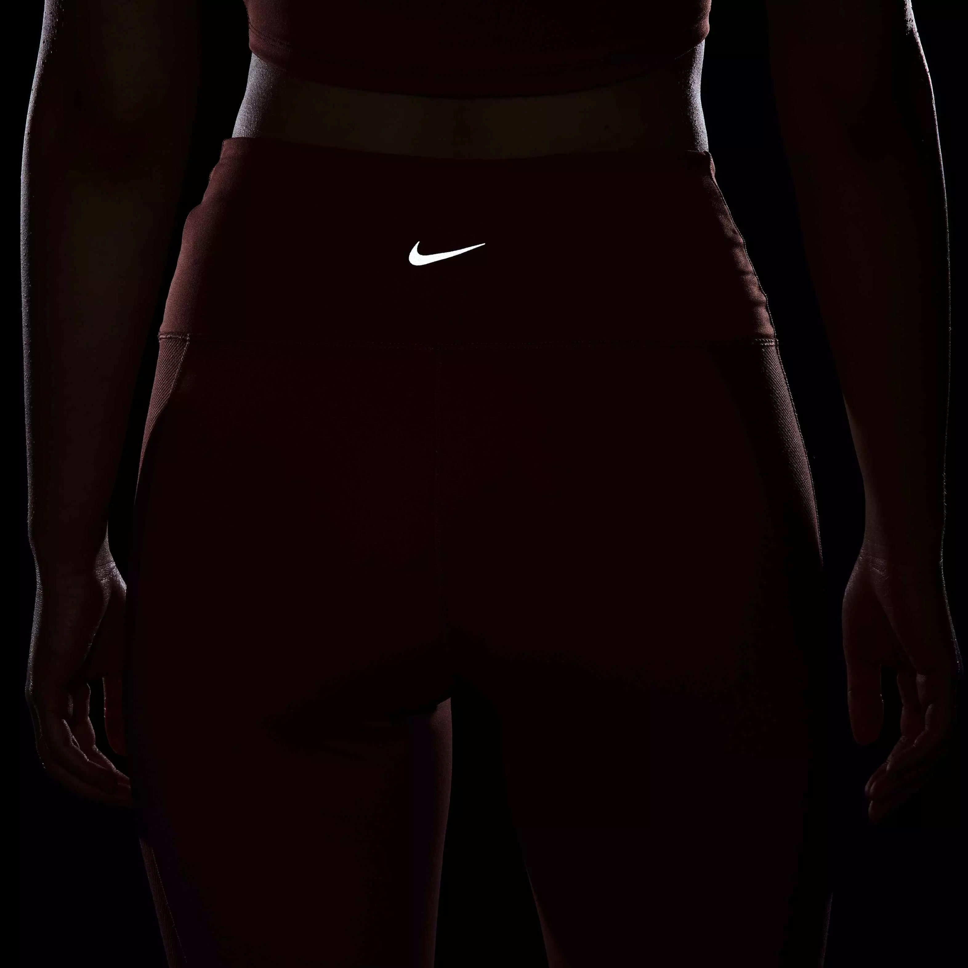 Nike Women's One Wrap High-Waisted 7/8 Leggings - PINK