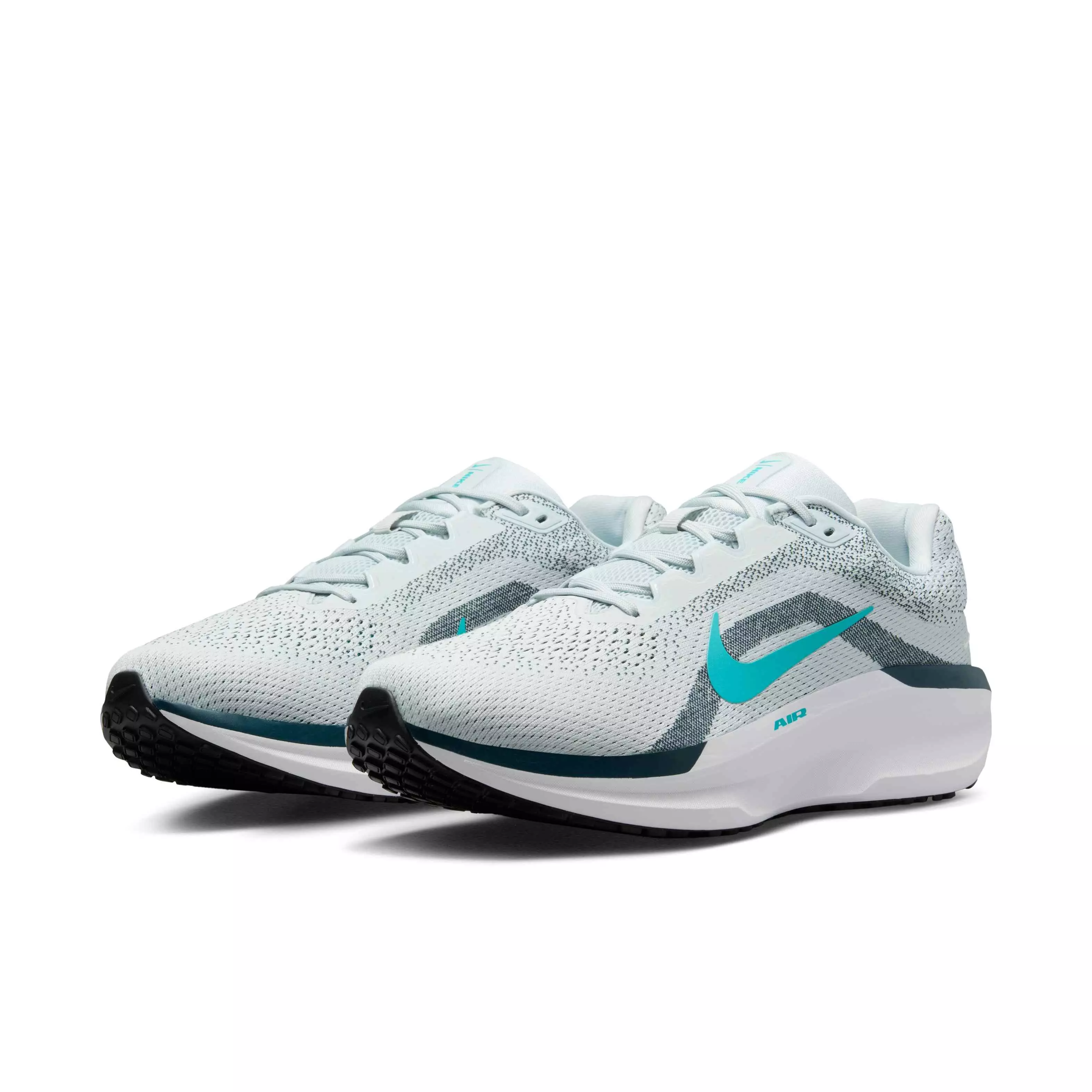 Nike Winflo 11 "Pure Platinum/Armory Navy/Photon Dust/Dusty Cactus" Men's Wide Running Shoe - PLATINUM/NAVY/DUST/CACTUS
