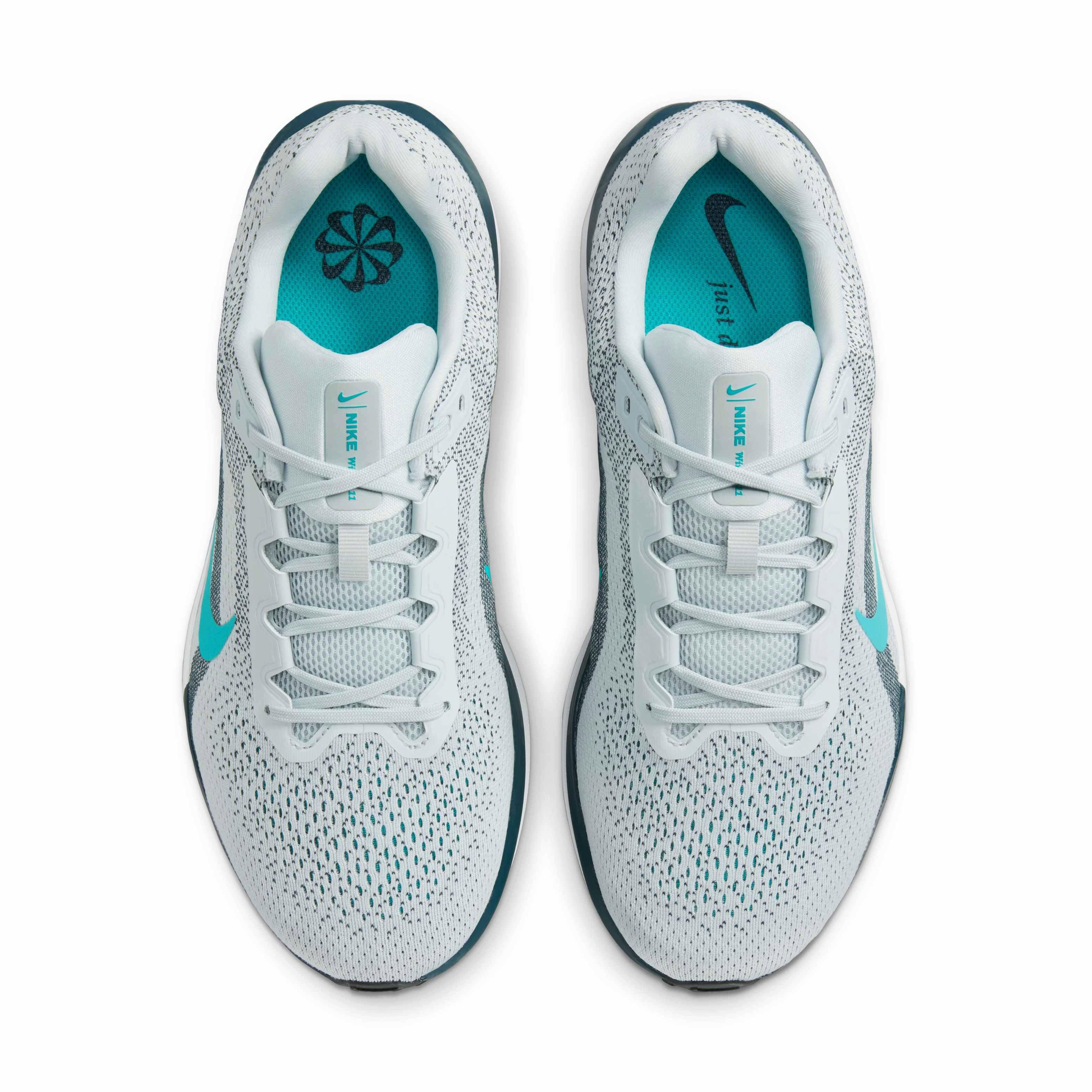 Nike Winflo 11 Men's "Pure Platinum/Armory Navy/Photon Dust/Dusty Cactus" Wide Running Shoe