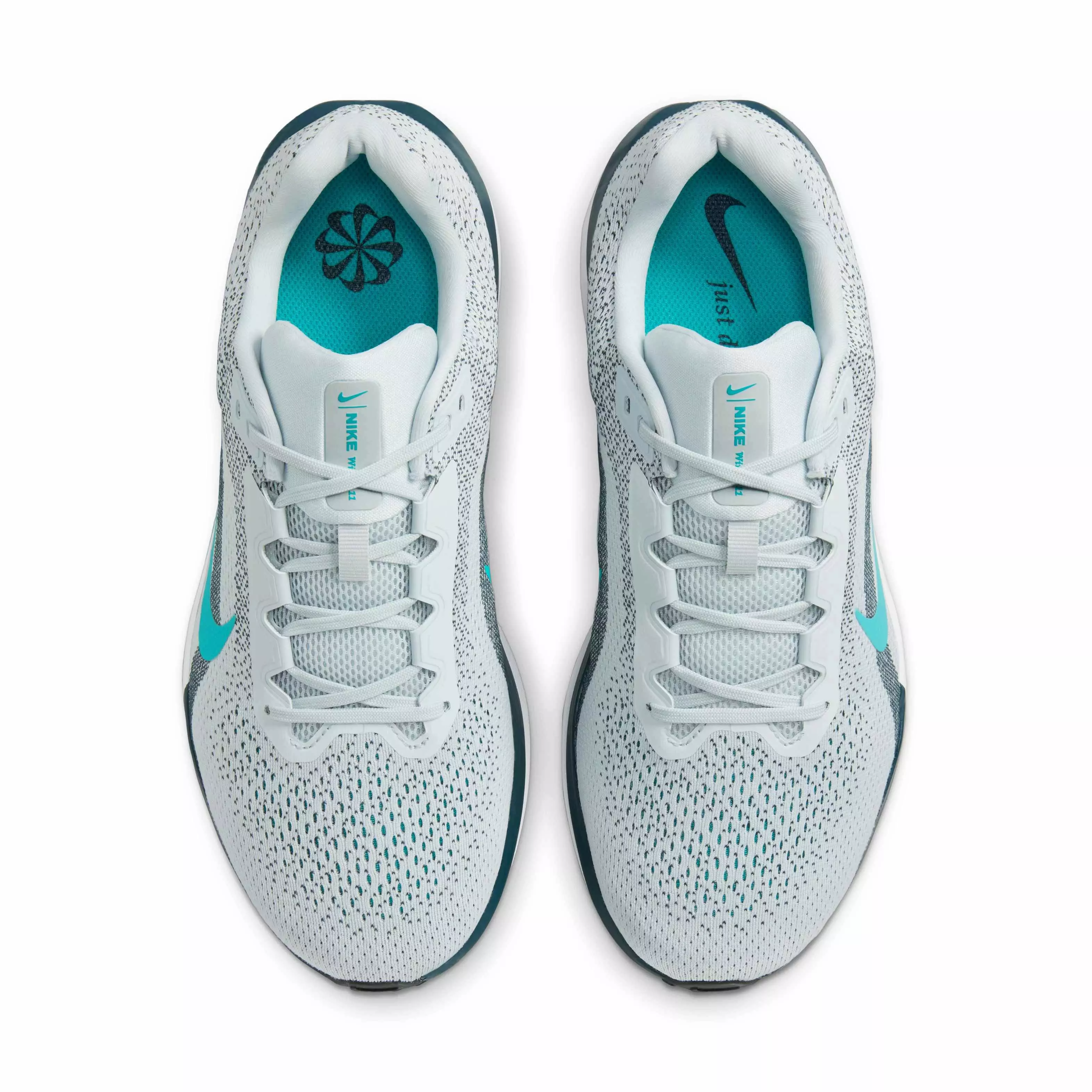 Nike Winflo 11 "Pure Platinum/Armory Navy/Photon Dust/Dusty Cactus" Men's Wide Running Shoe - PLATINUM/NAVY/DUST/CACTUS