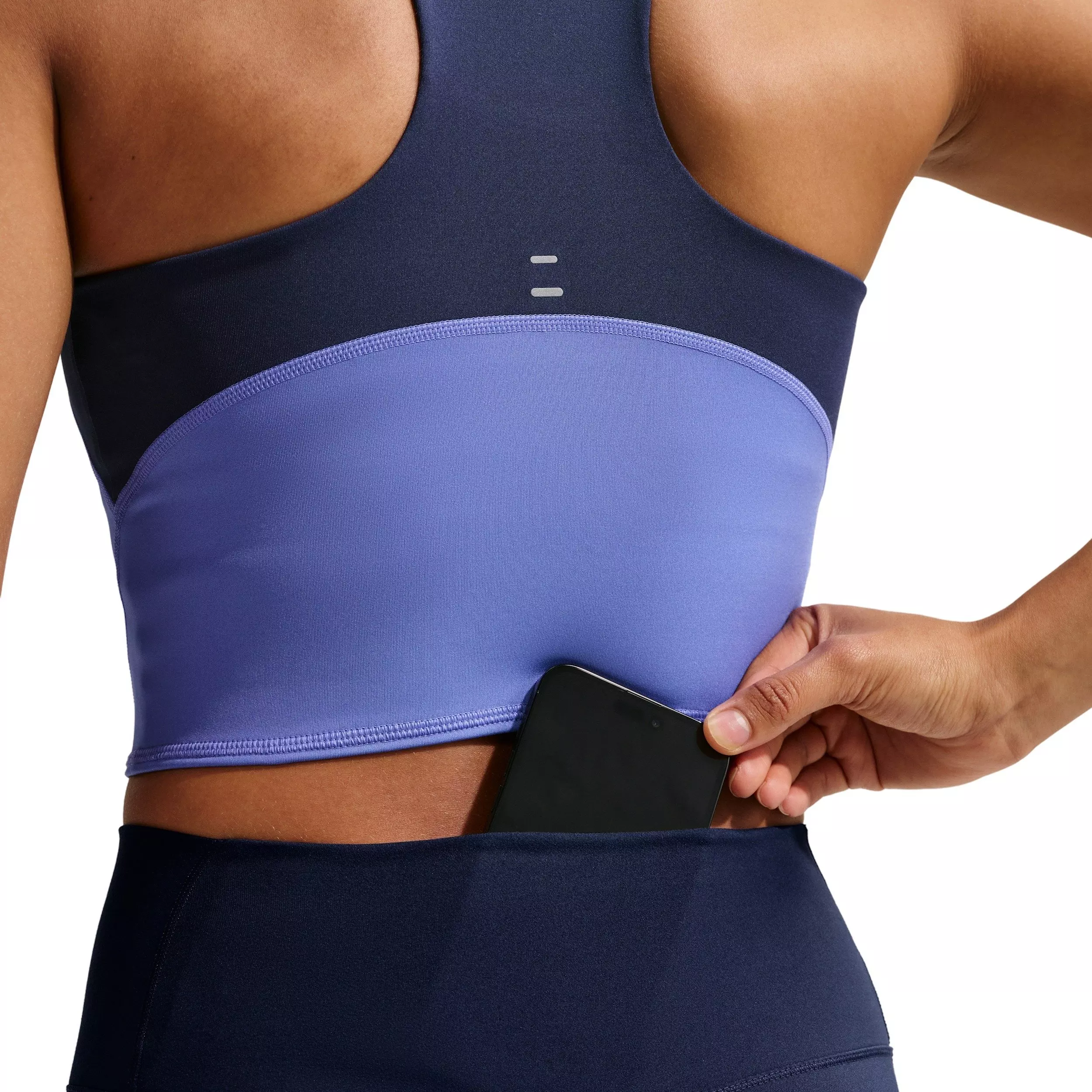 Nike Women's One High-Waisted 7/8 Leggings with Pockets -Navy - NAVY